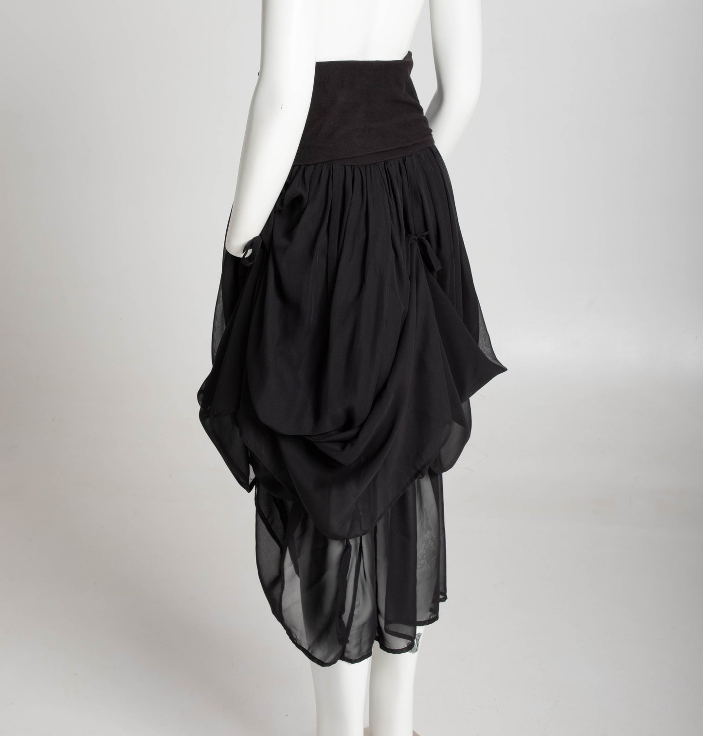 Dolce & Gabbana S/S 1988 Black Baroque Ties Skirt / Dress