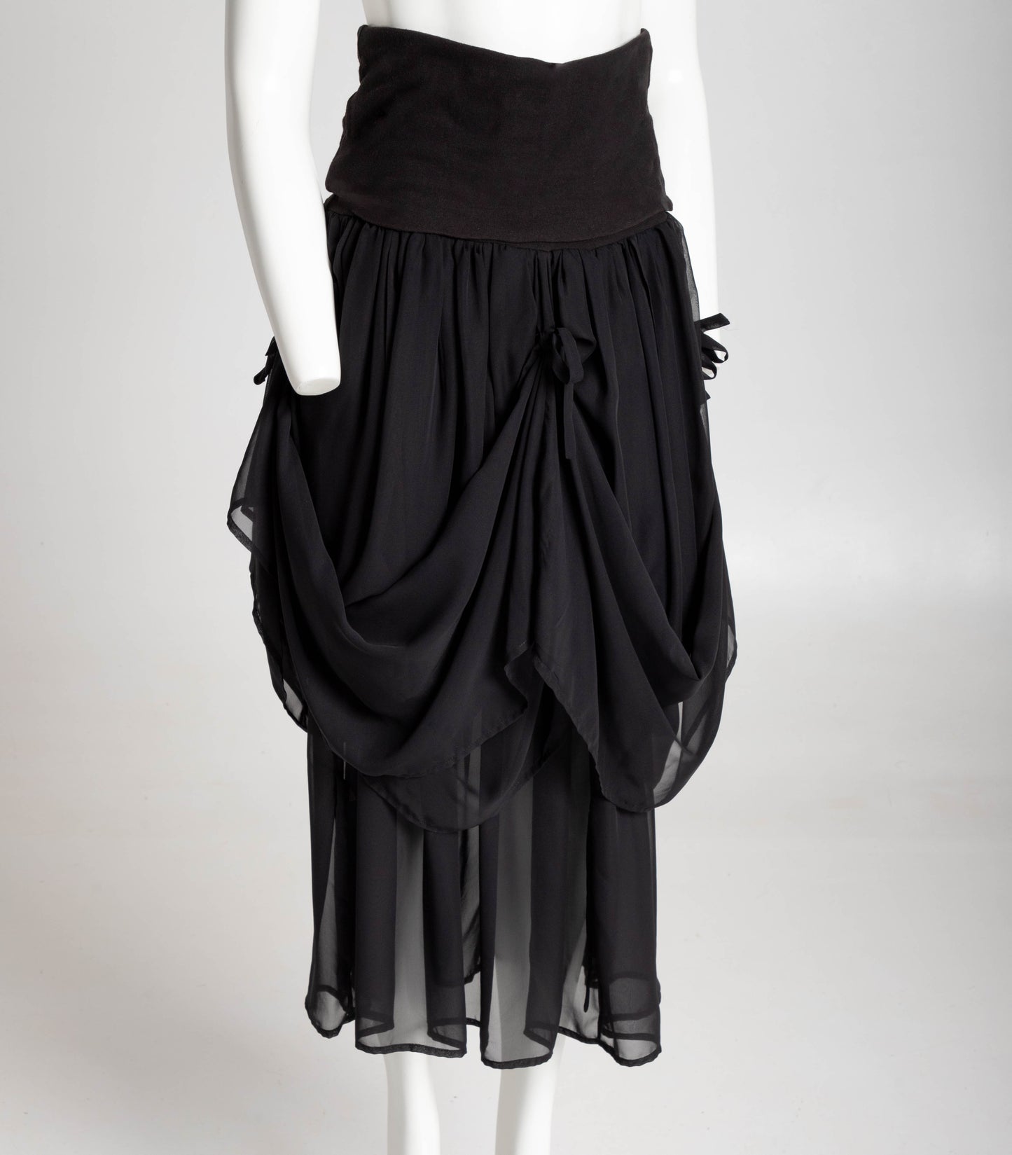 Dolce & Gabbana S/S 1988 Black Baroque Ties Skirt / Dress