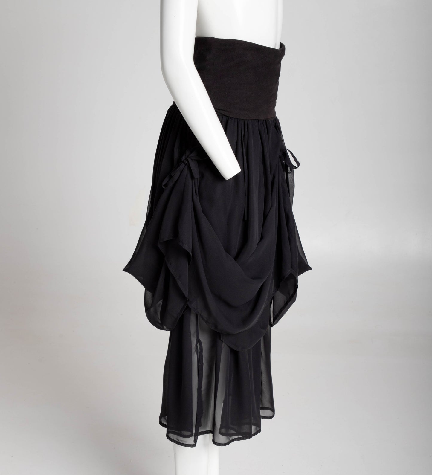 Dolce & Gabbana S/S 1988 Black Baroque Ties Skirt / Dress