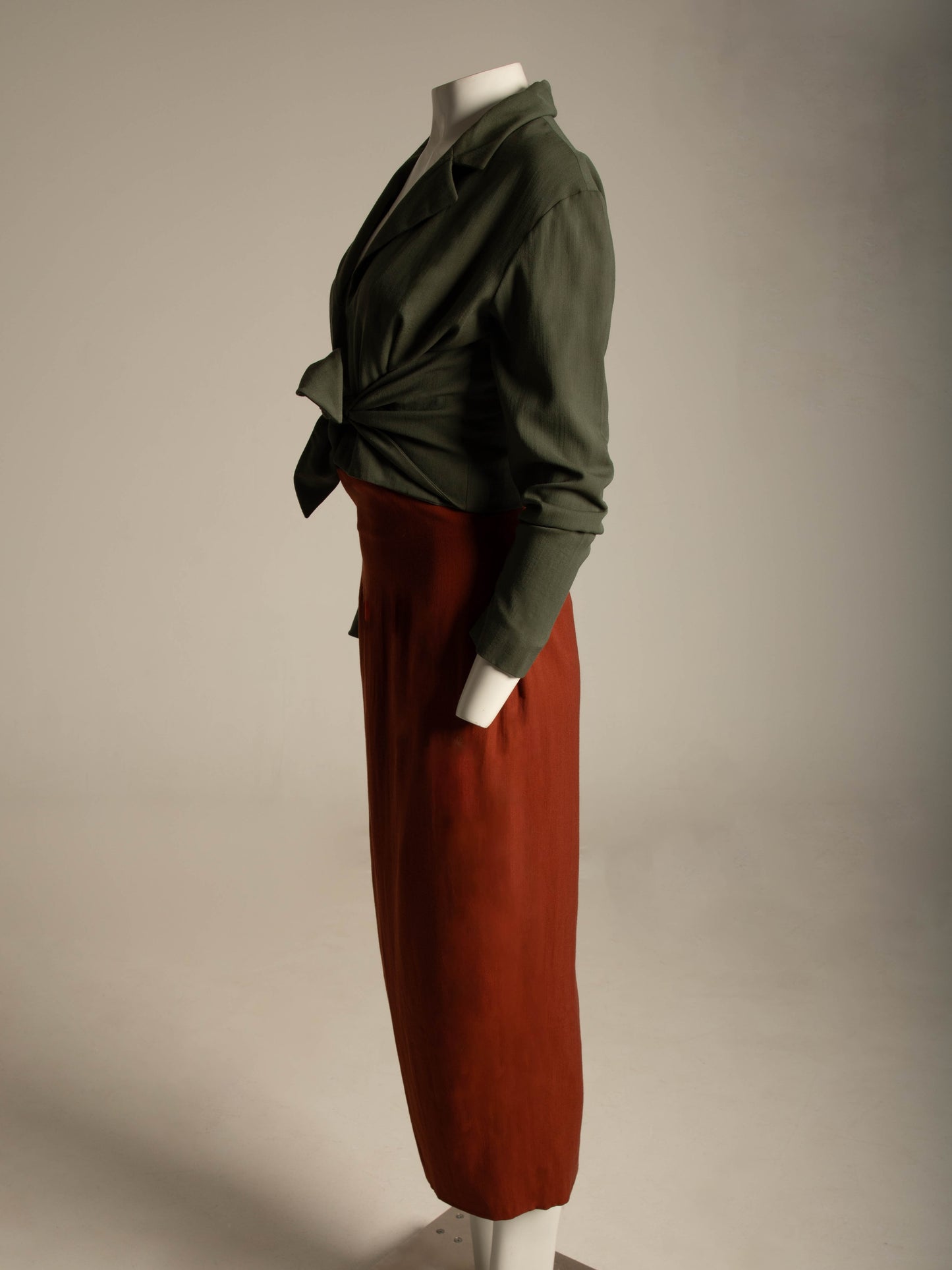 Sybilla por Gibo A/W 1989 Green Jacket with Ties