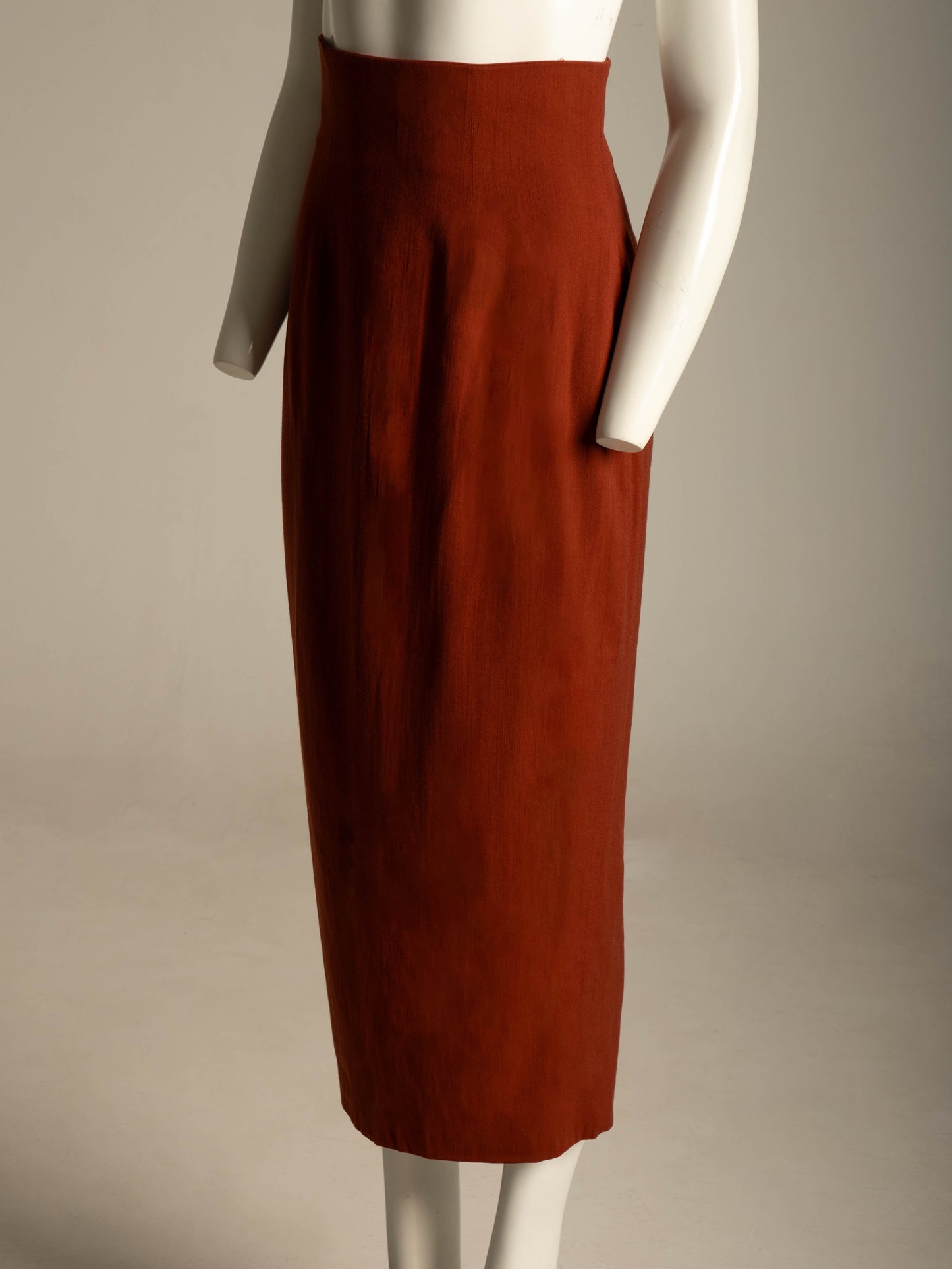 Sybilla Por Gibo Brown Wool High Waisted Skirt