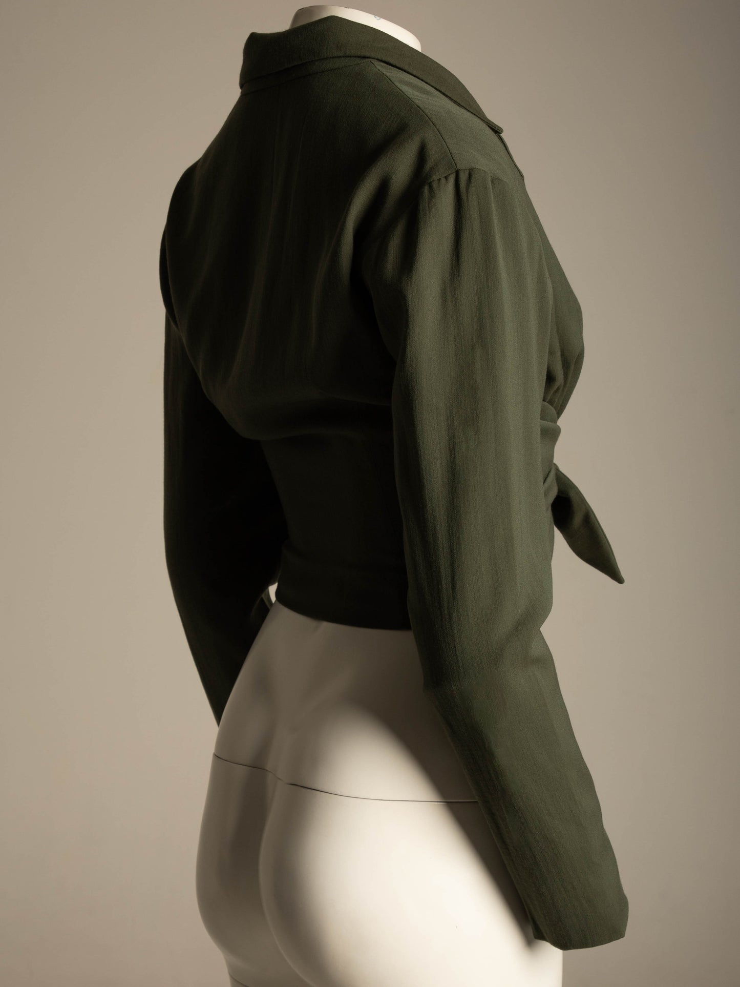 Sybilla por Gibo A/W 1989 Green Jacket with Ties