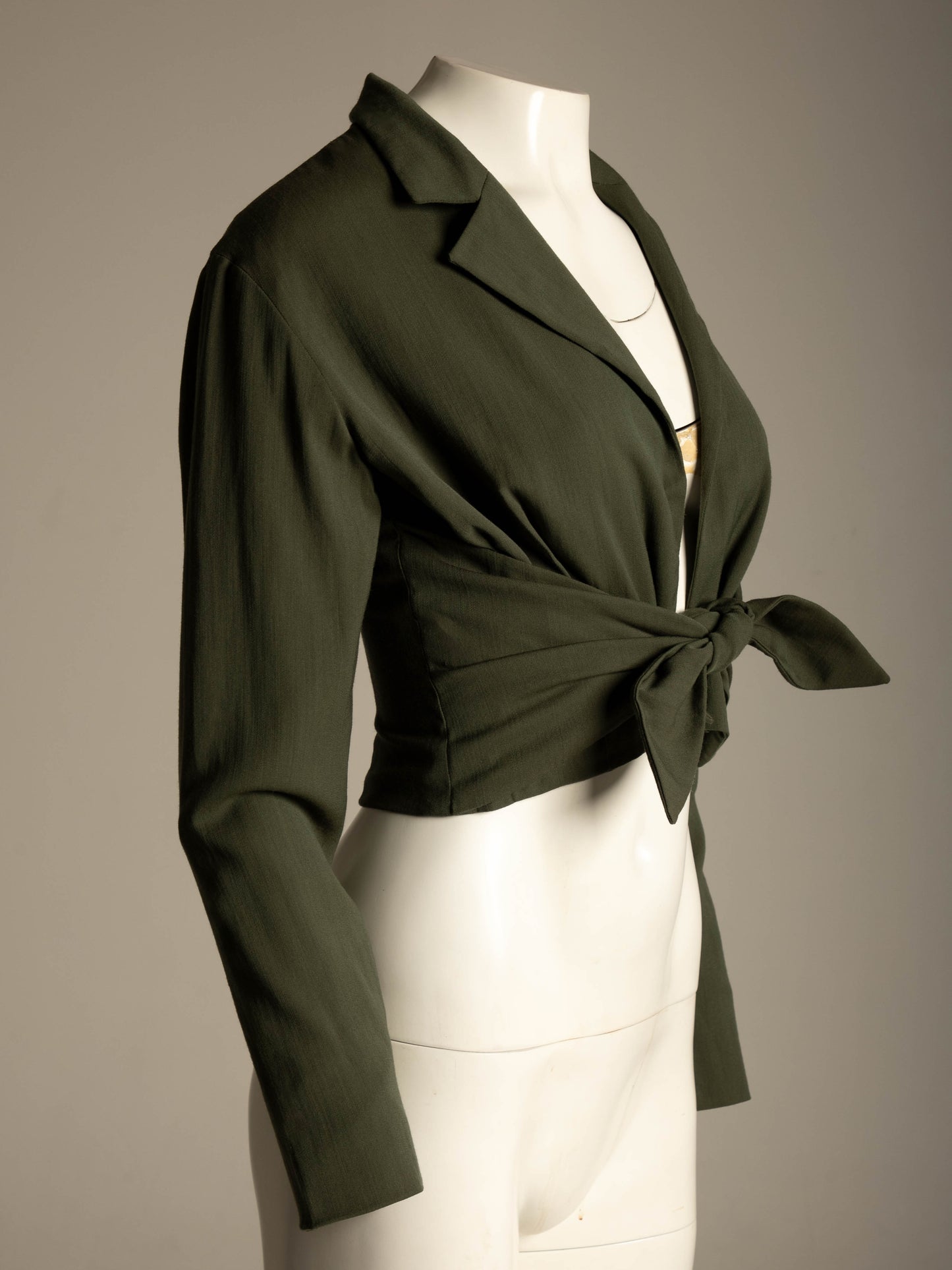 Sybilla por Gibo A/W 1989 Green Jacket with Ties