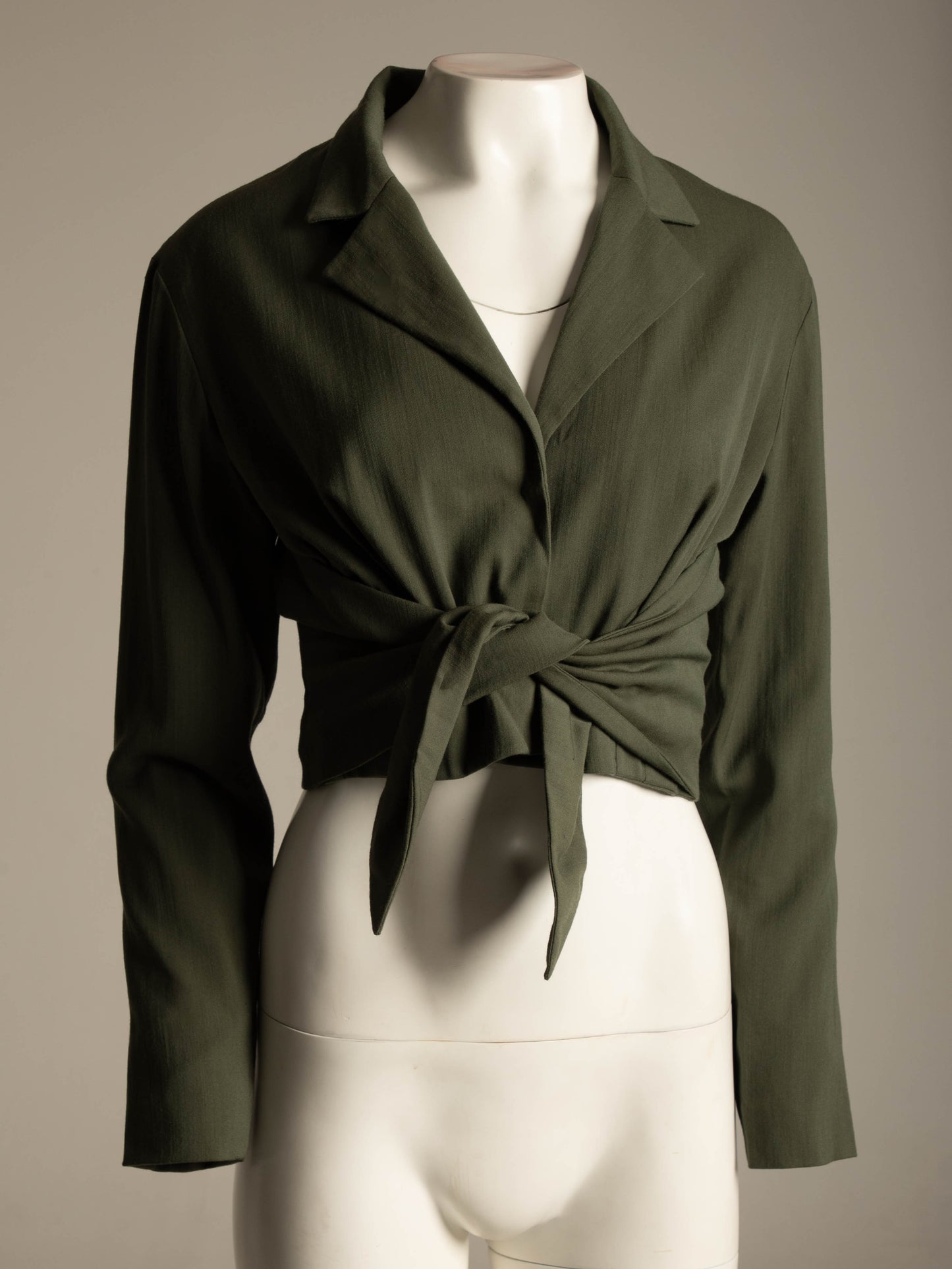 Sybilla por Gibo A/W 1989 Green Jacket with Ties