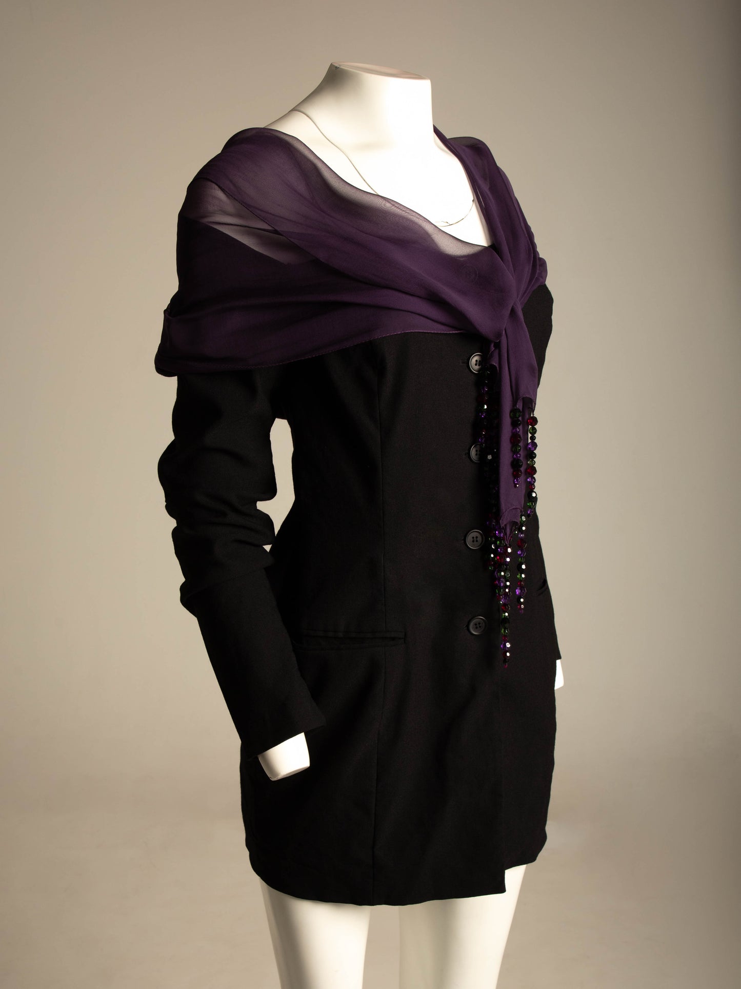 Dolce & Gabbana 1991 Black Jacket Dress