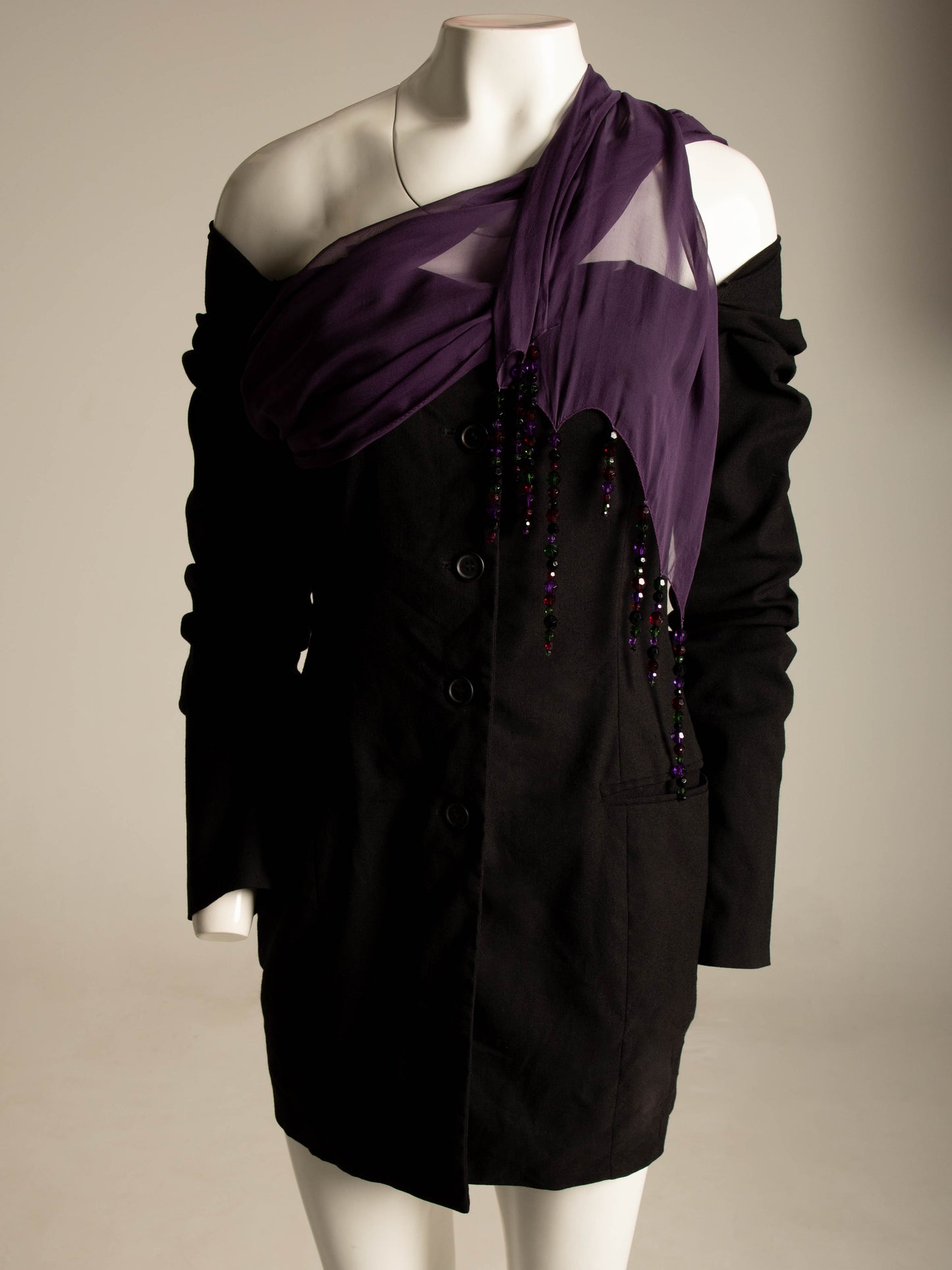 Dolce & Gabbana 1991 Black Jacket Dress