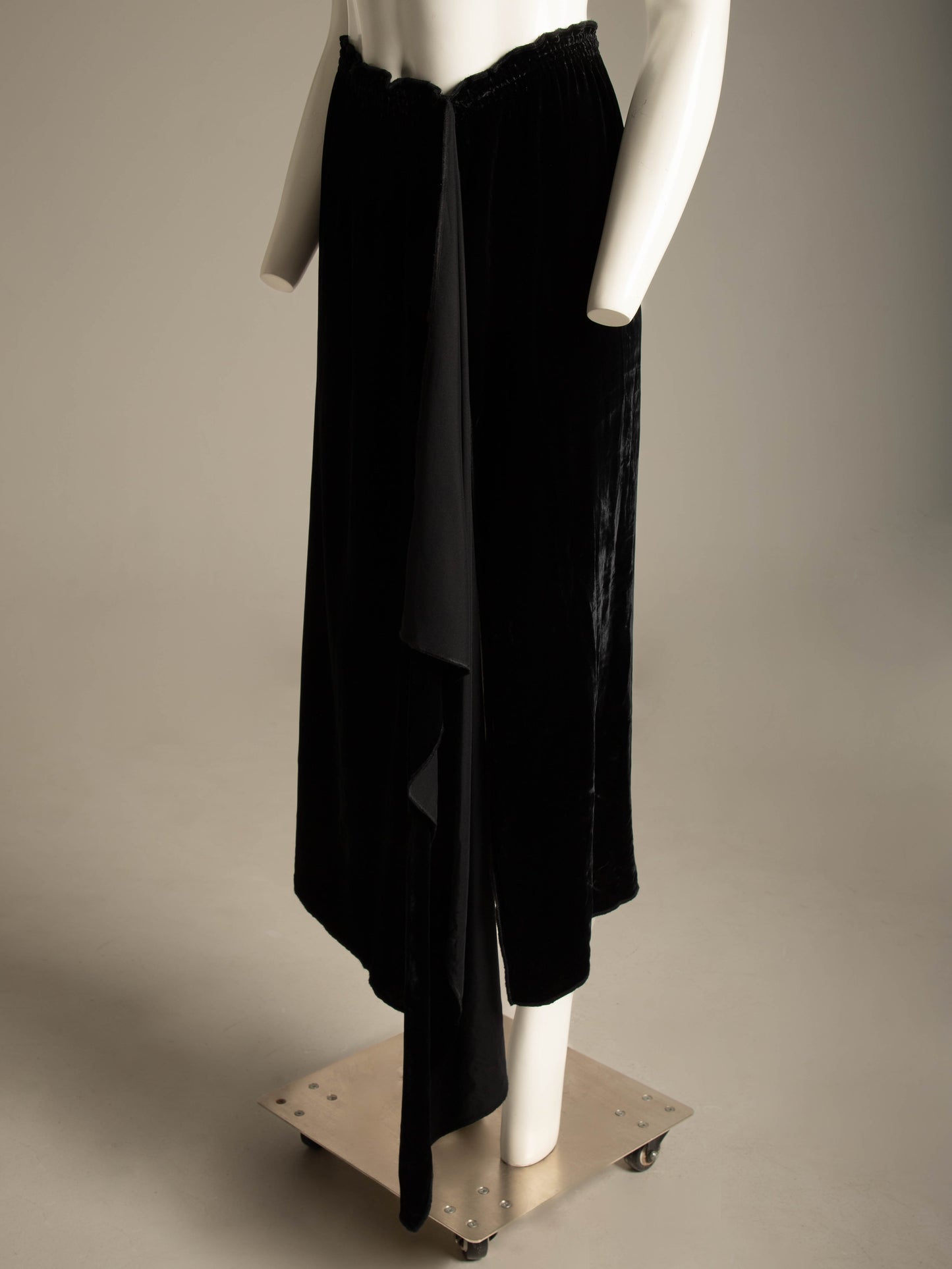 Zoran Black Velvet Three Piece Skirt Set