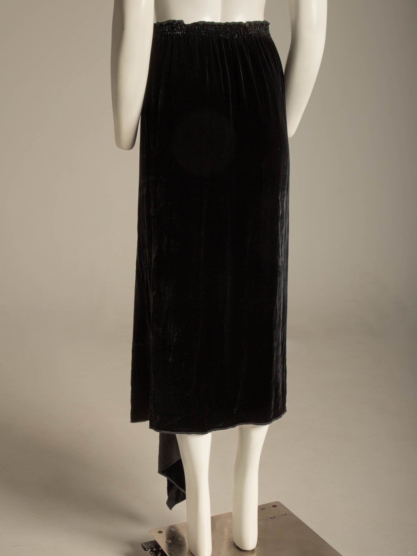 Zoran Black Velvet Three Piece Skirt Set