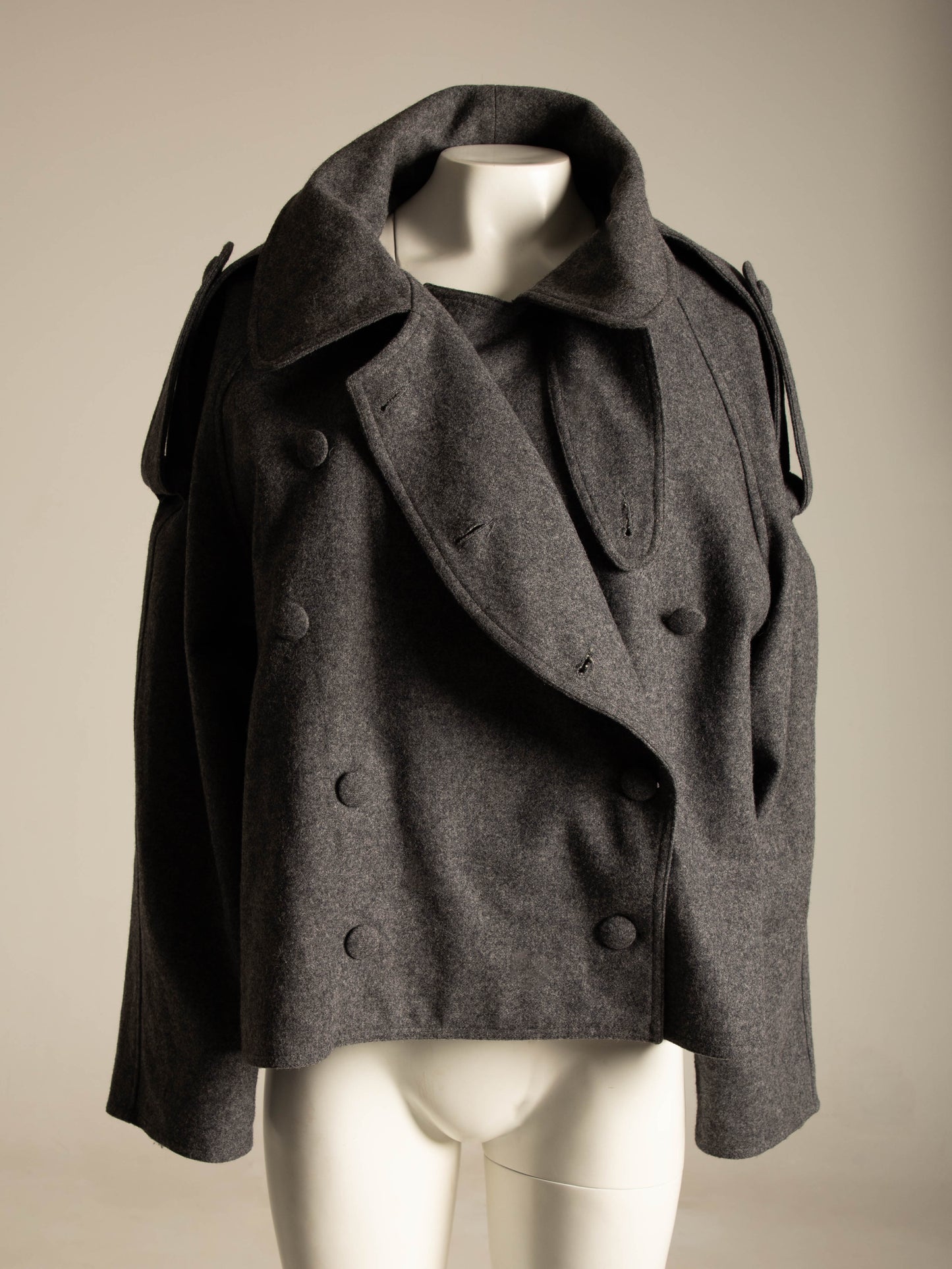 Olivier Guillemin Grey Wool Military Jacket