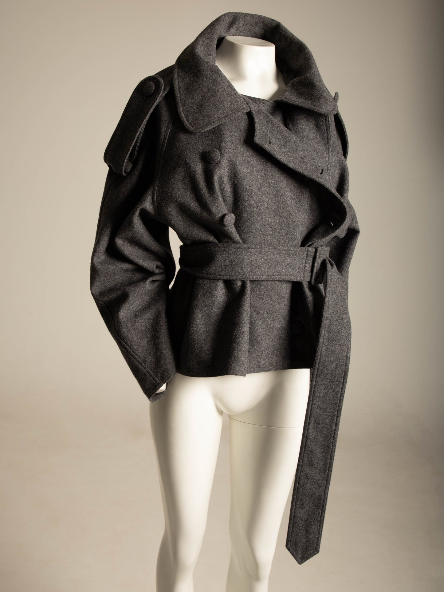 Olivier Guillemin Grey Wool Military Jacket