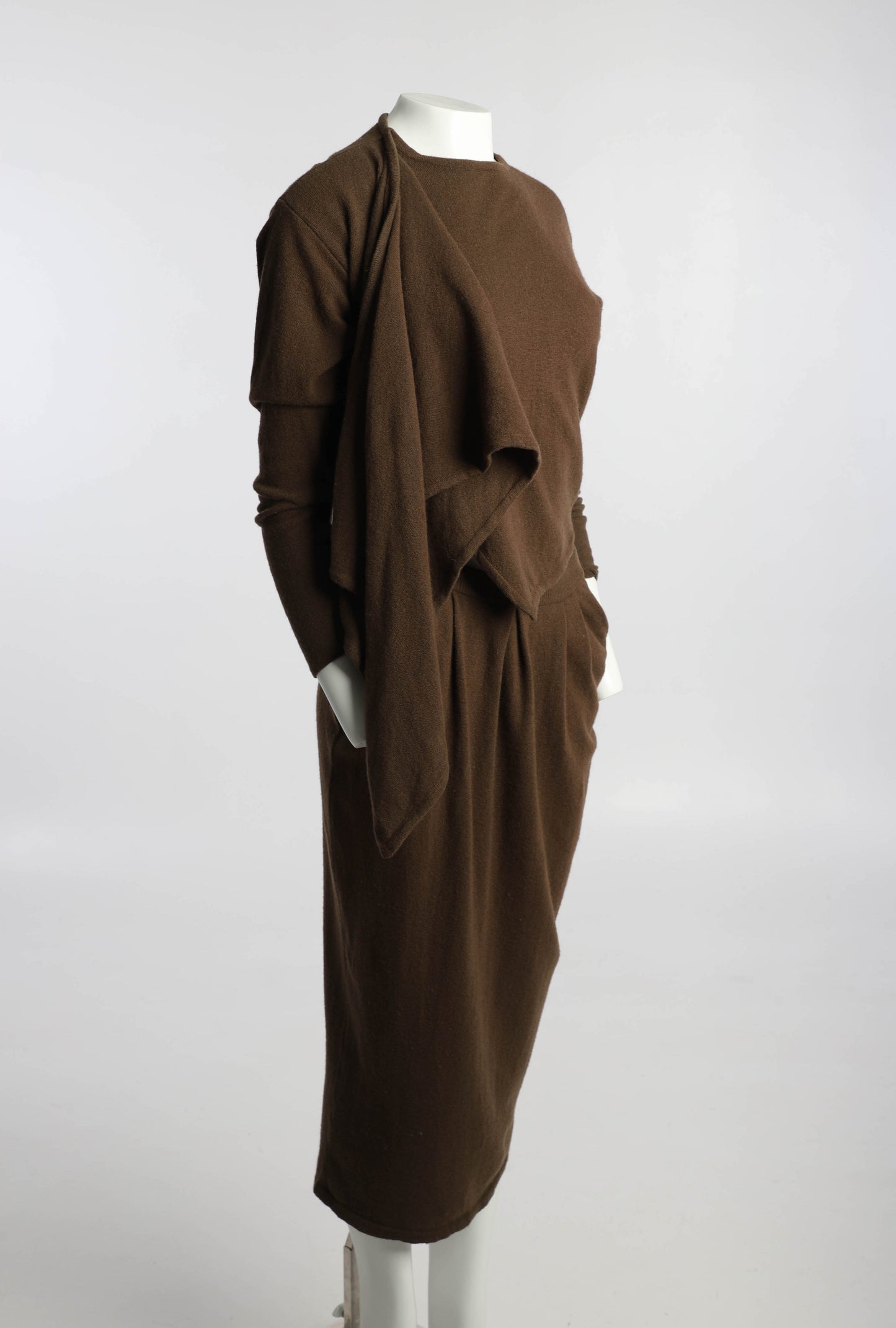 Joseph Tricot Brown Lambs Wool Two Piece
