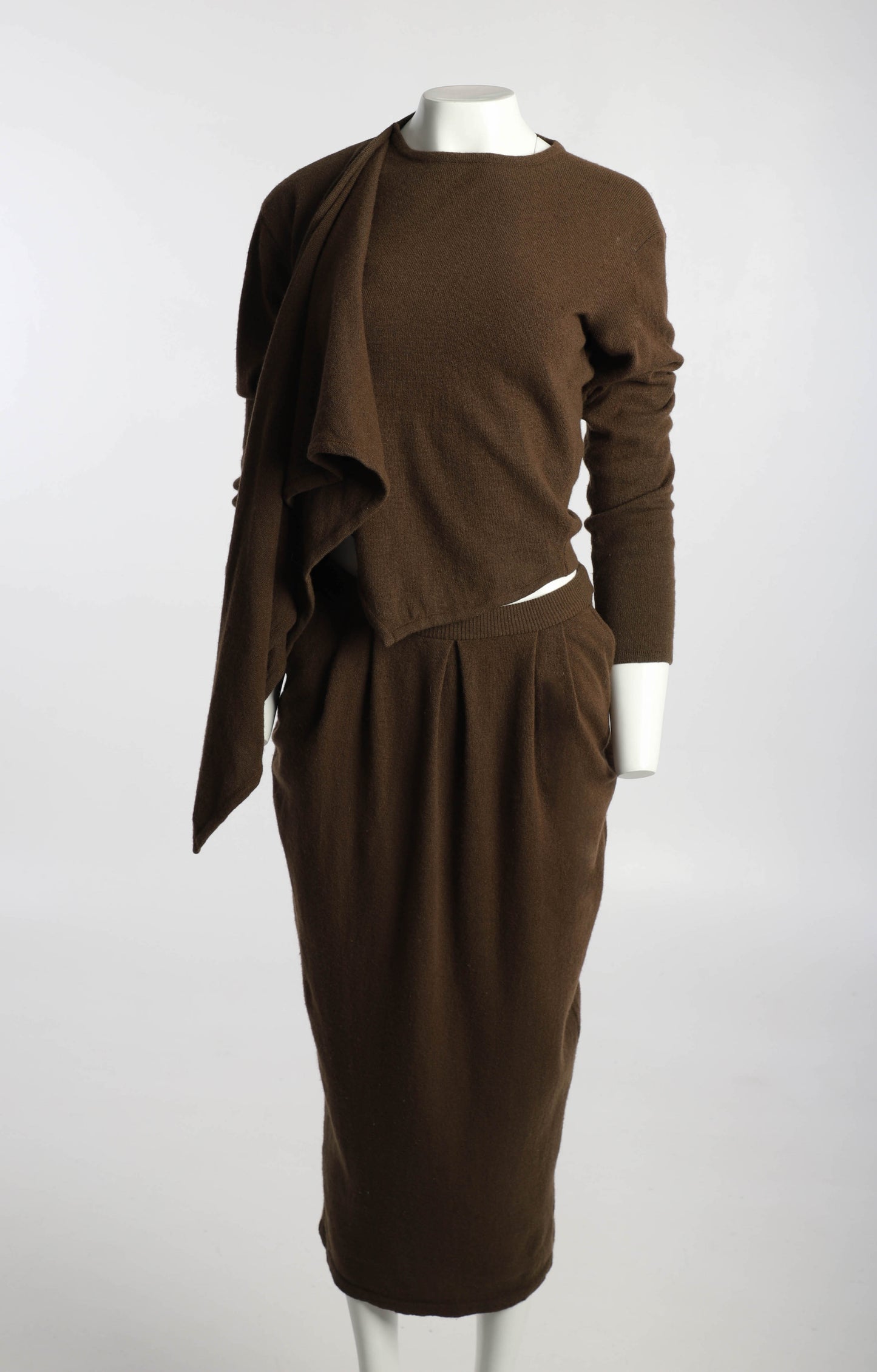 Joseph Tricot Brown Lambs Wool Two Piece