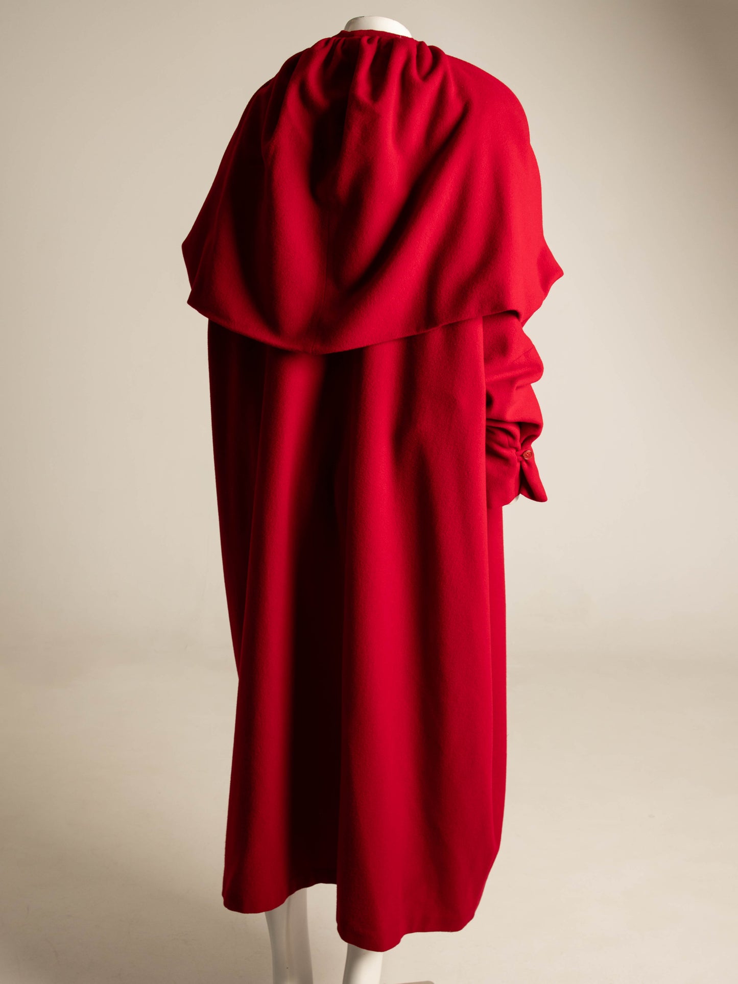 Dolce & Gabbana 1991 Red Wool Oversize Coat