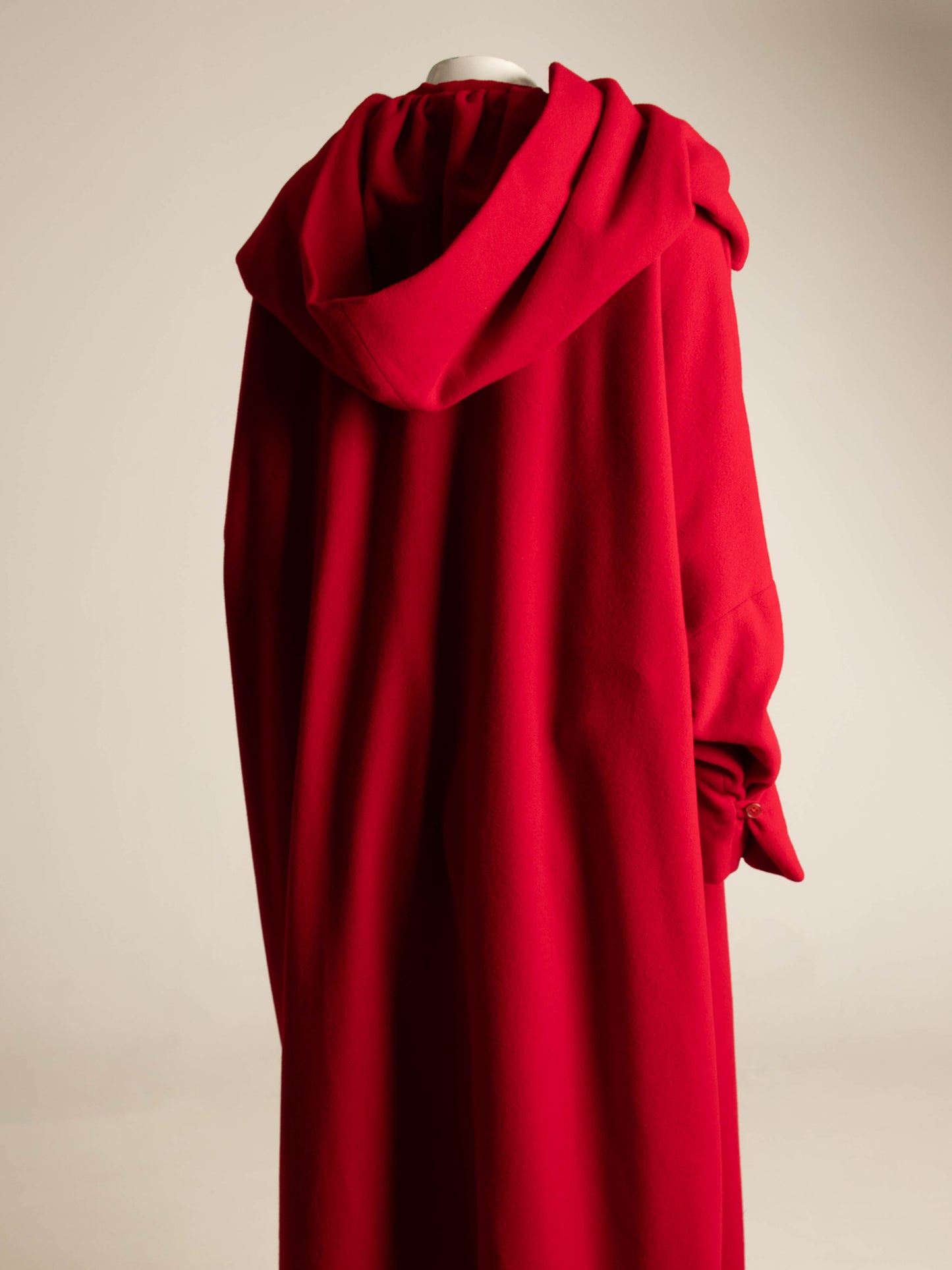 Dolce & Gabbana 1991 Red Wool Oversize Coat