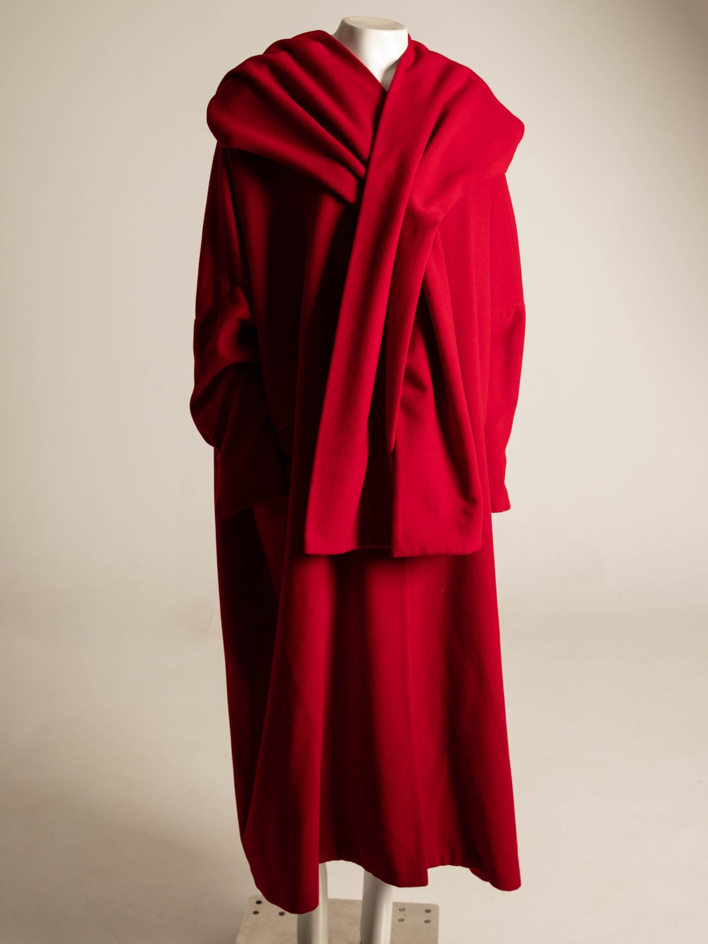 Dolce & Gabbana 1991 Red Wool Oversize Coat