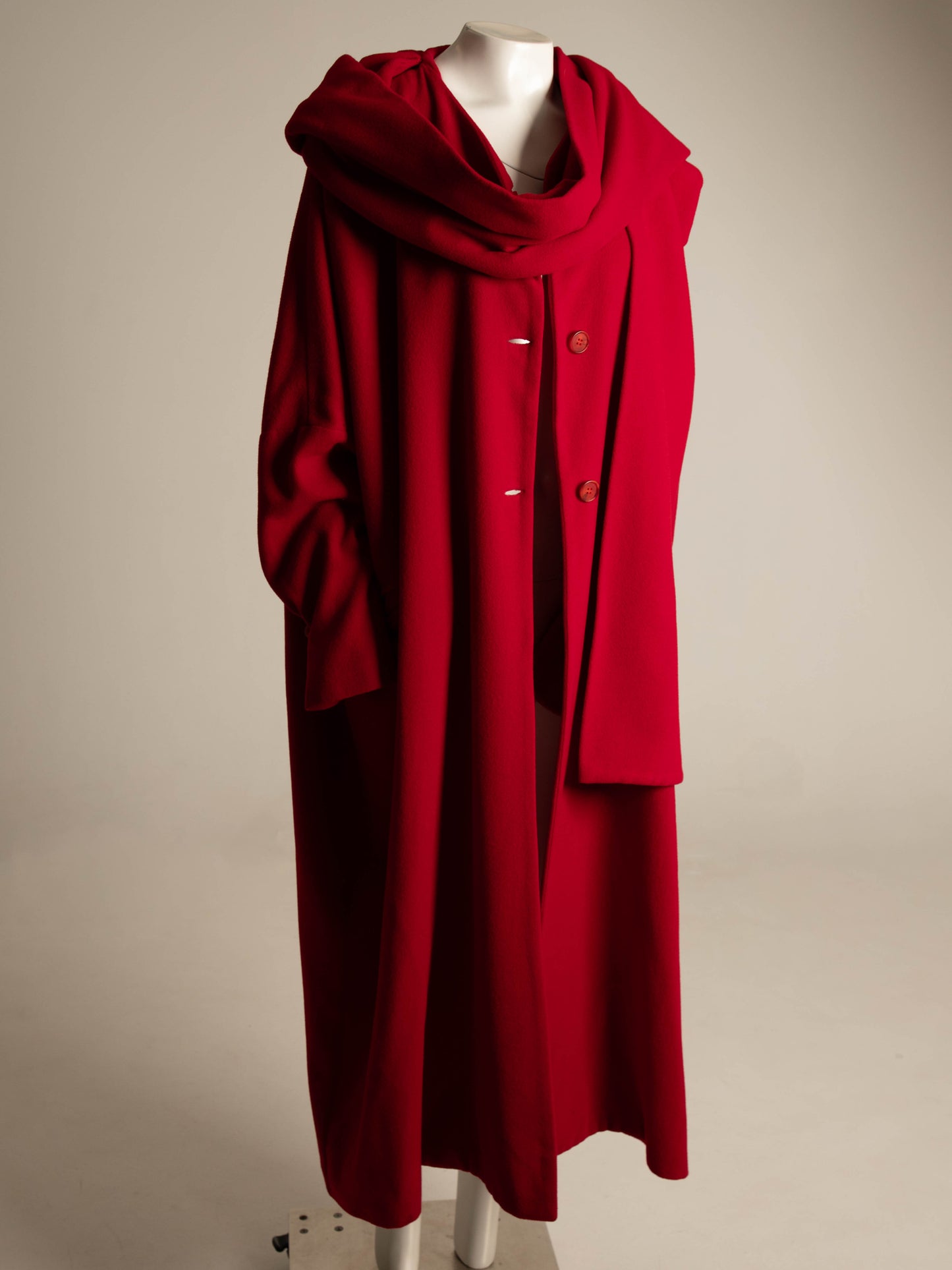 Dolce & Gabbana 1991 Red Wool Oversize Coat