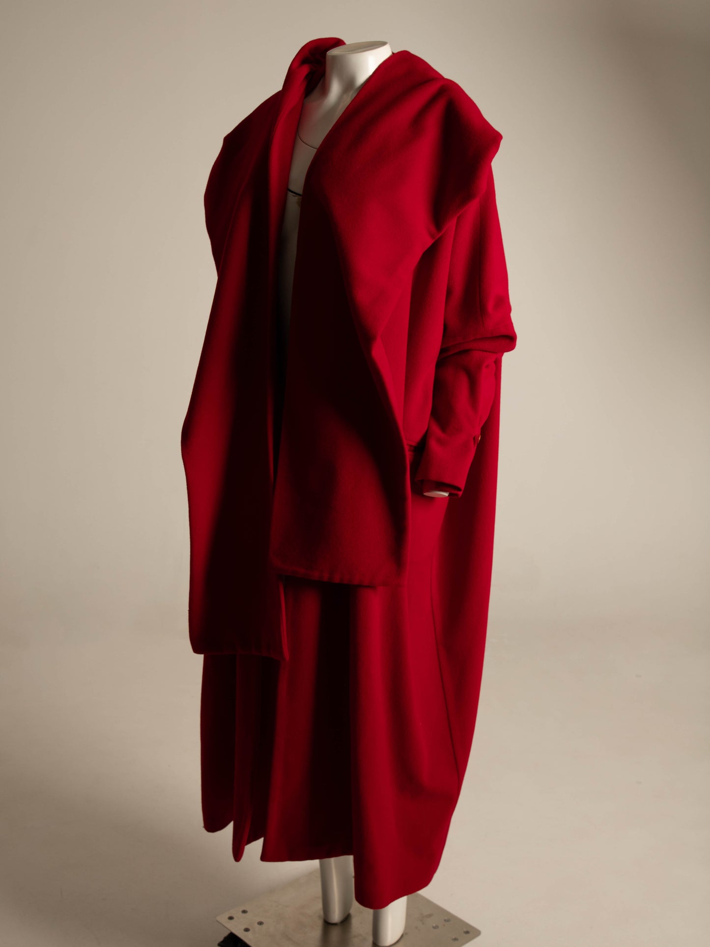 Dolce & Gabbana 1991 Red Wool Oversize Coat