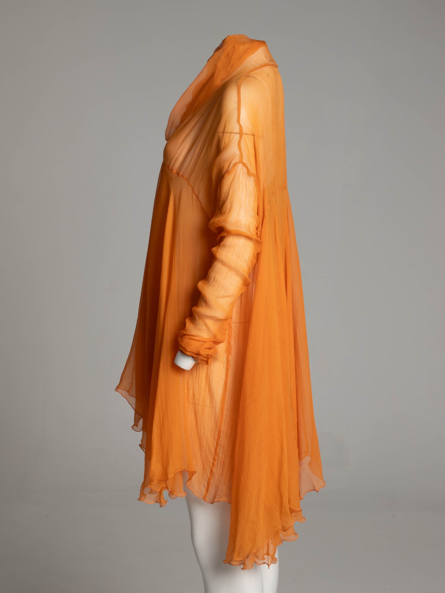Dolce & Gabbana S/S 1991 Peachy Orange Silk Babydoll