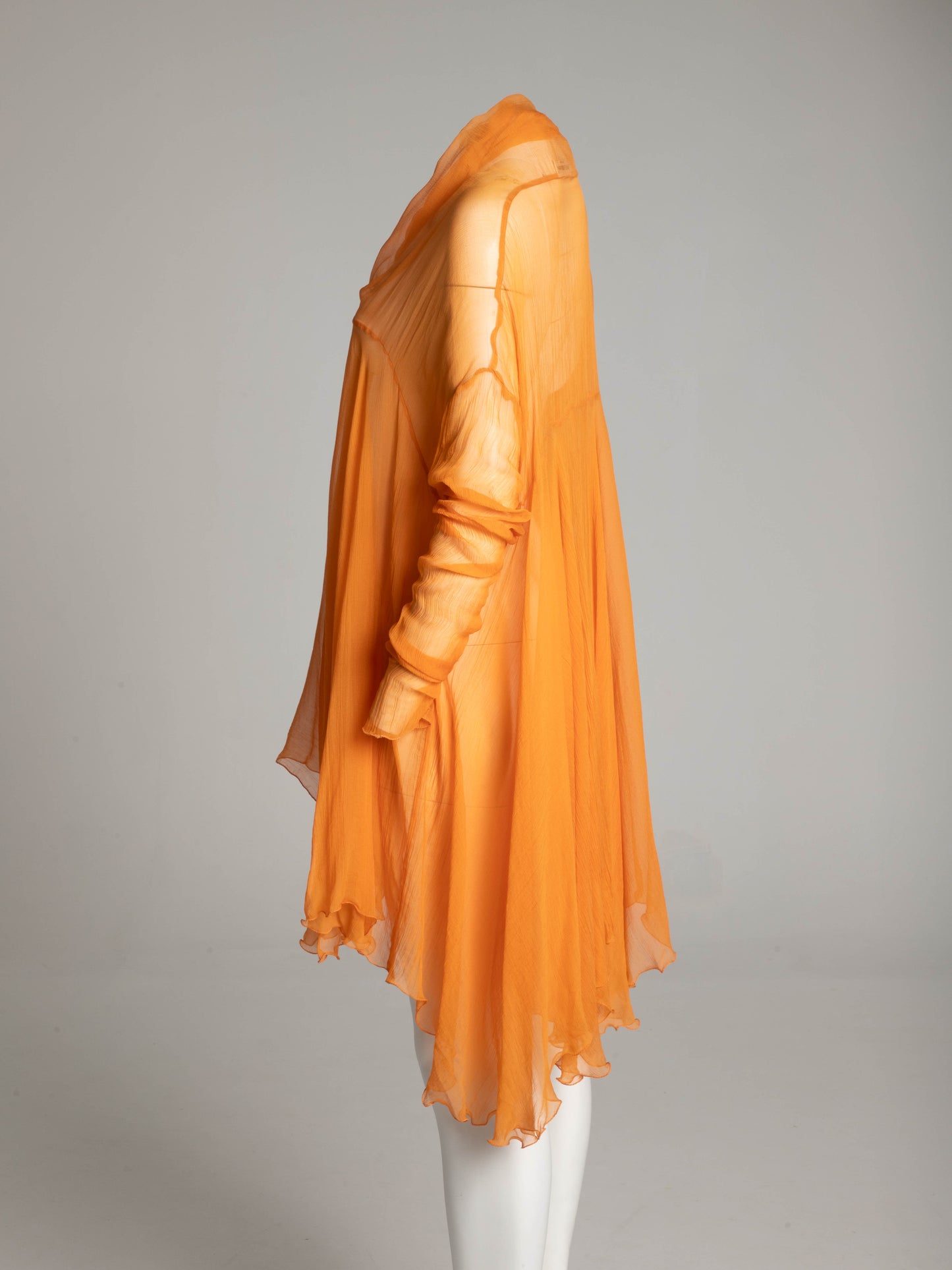 Dolce & Gabbana S/S 1991 Peachy Orange Silk Babydoll