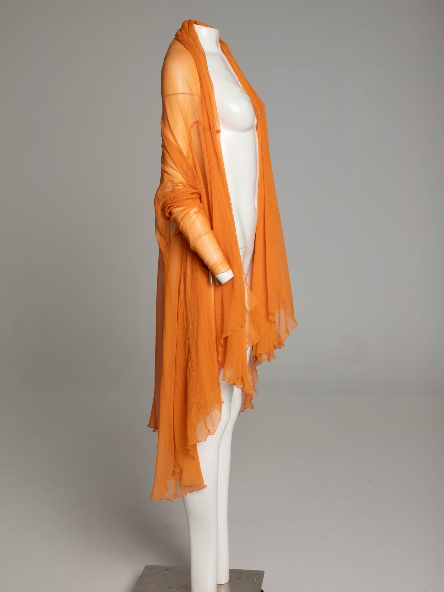 Dolce & Gabbana S/S 1991 Peachy Orange Silk Babydoll