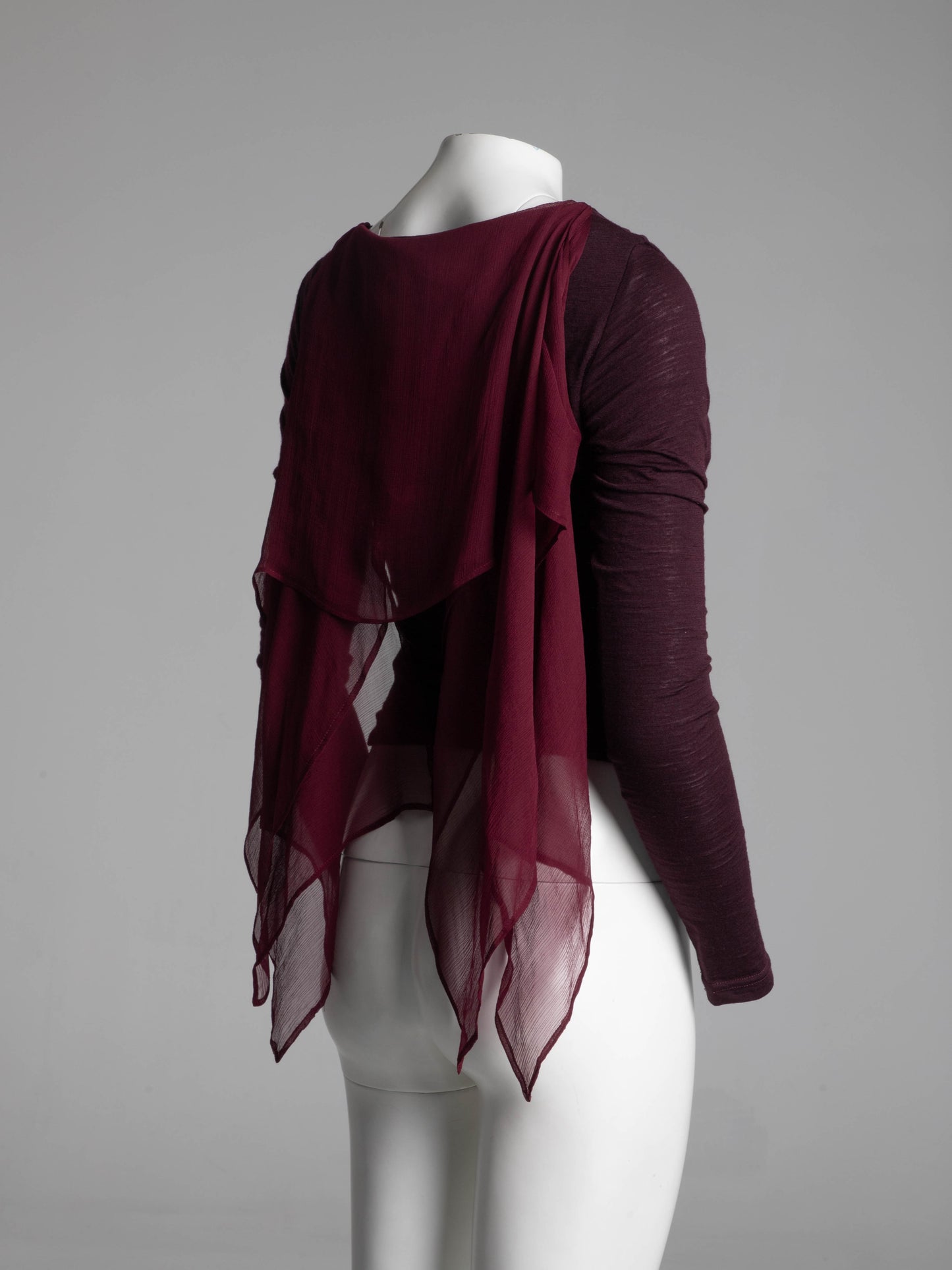 Dolce & Gabbana 1989 Dark Purple Wool and Silk Top