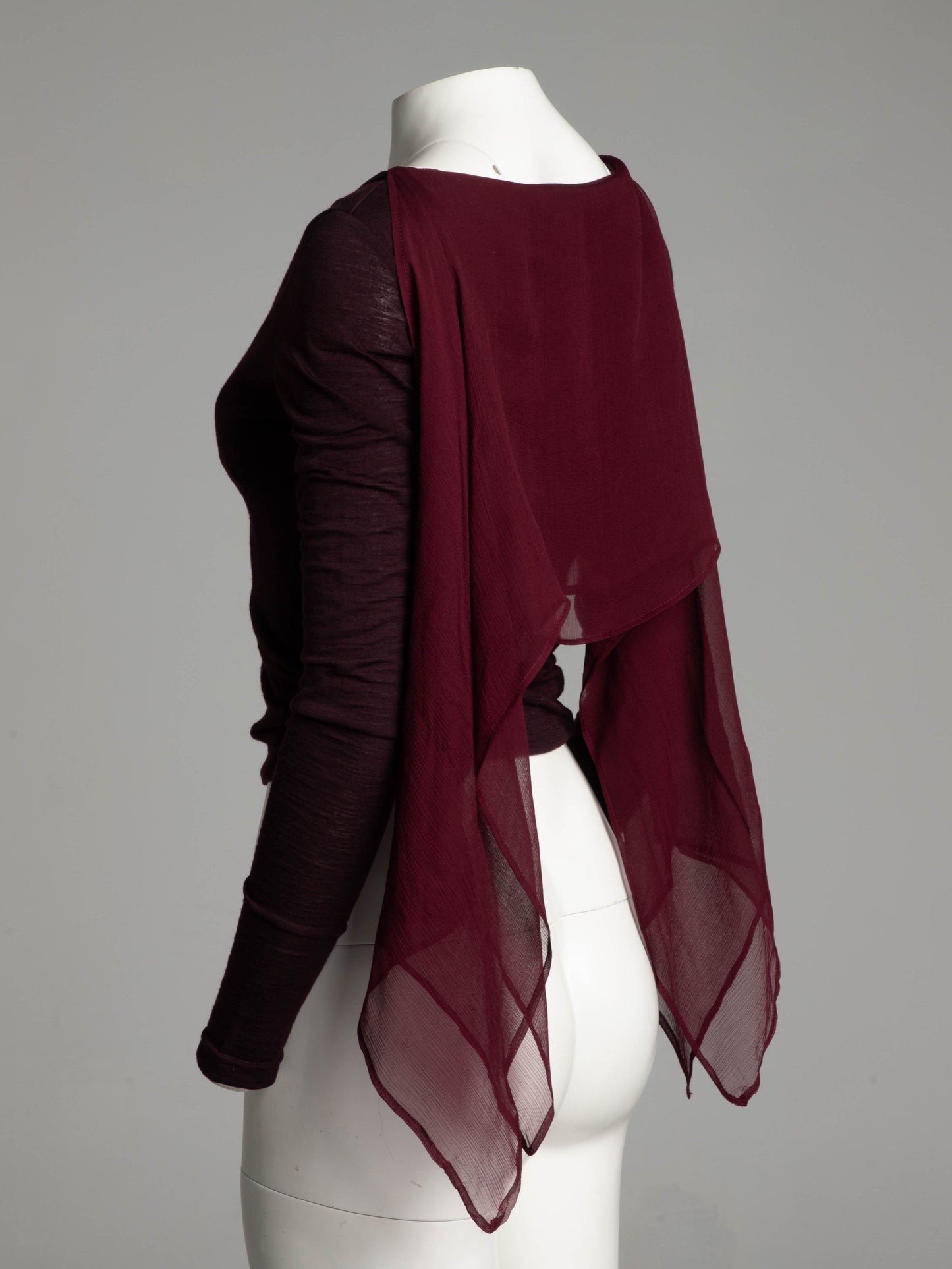 Dolce & Gabbana 1989 Dark Purple Wool and Silk Top