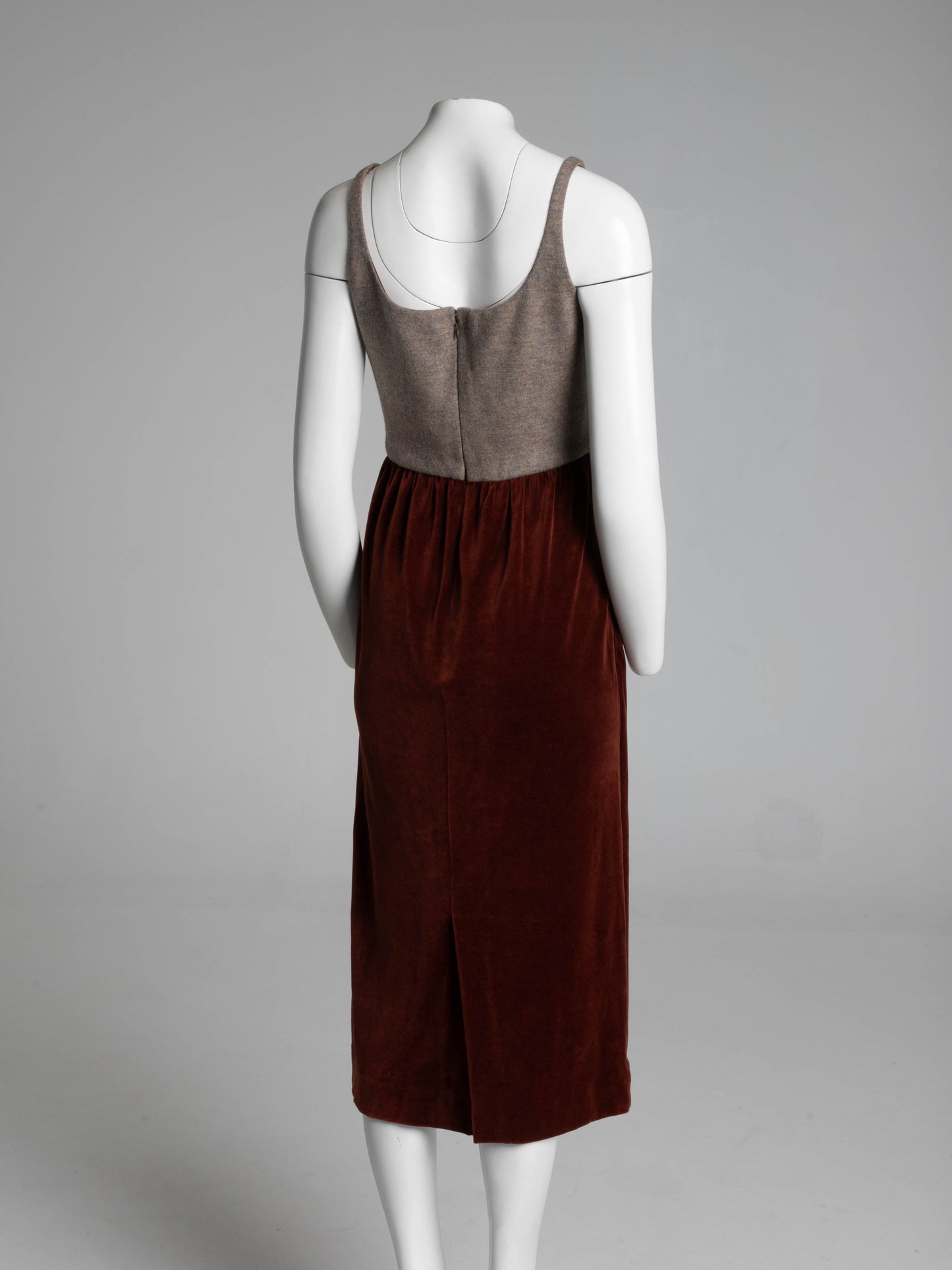 Chloé Karl Lagerfeld A/W93 Velvet Edwardian Inspired Dress