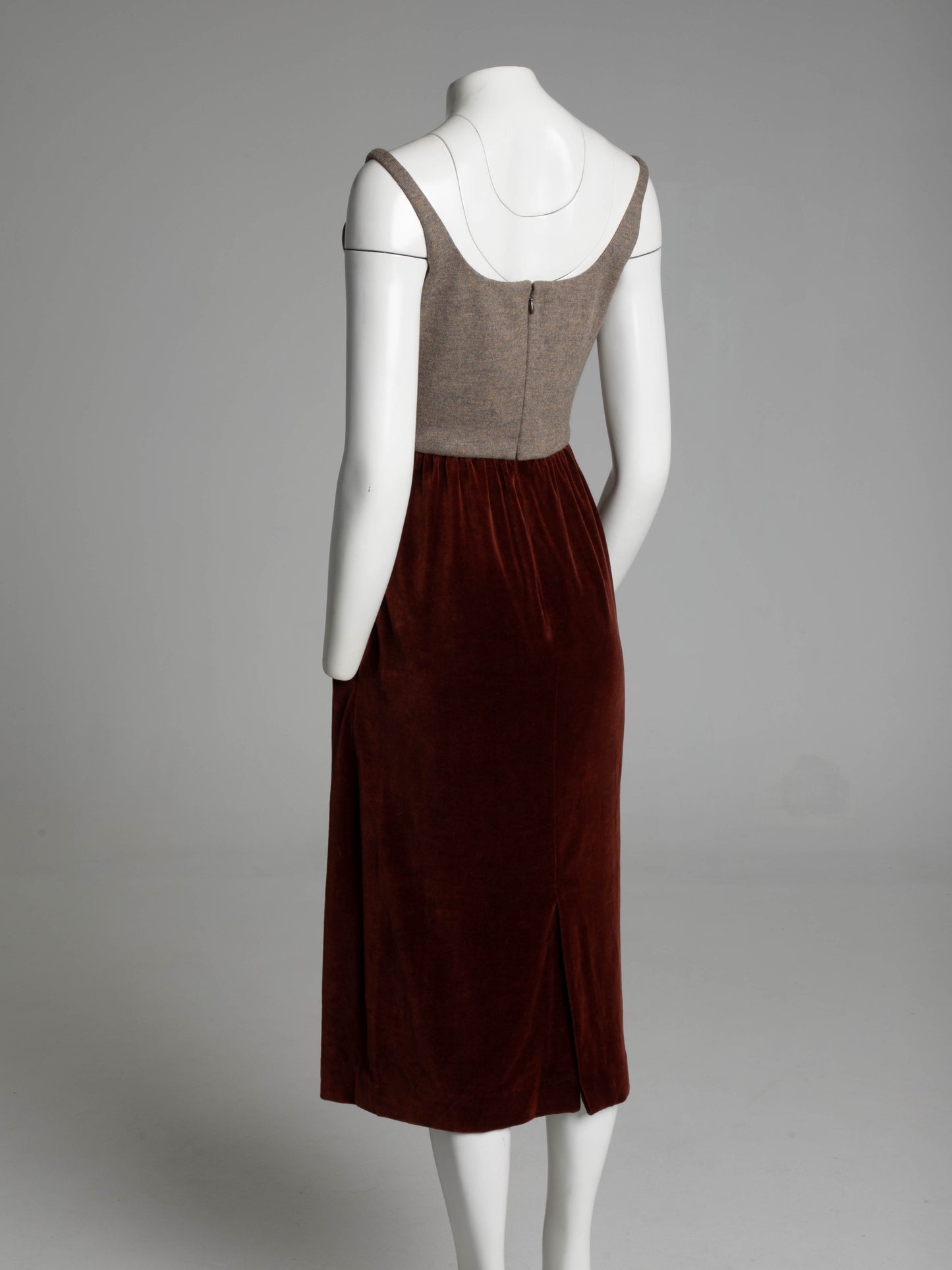 Chloé Karl Lagerfeld A/W93 Velvet Edwardian Inspired Dress