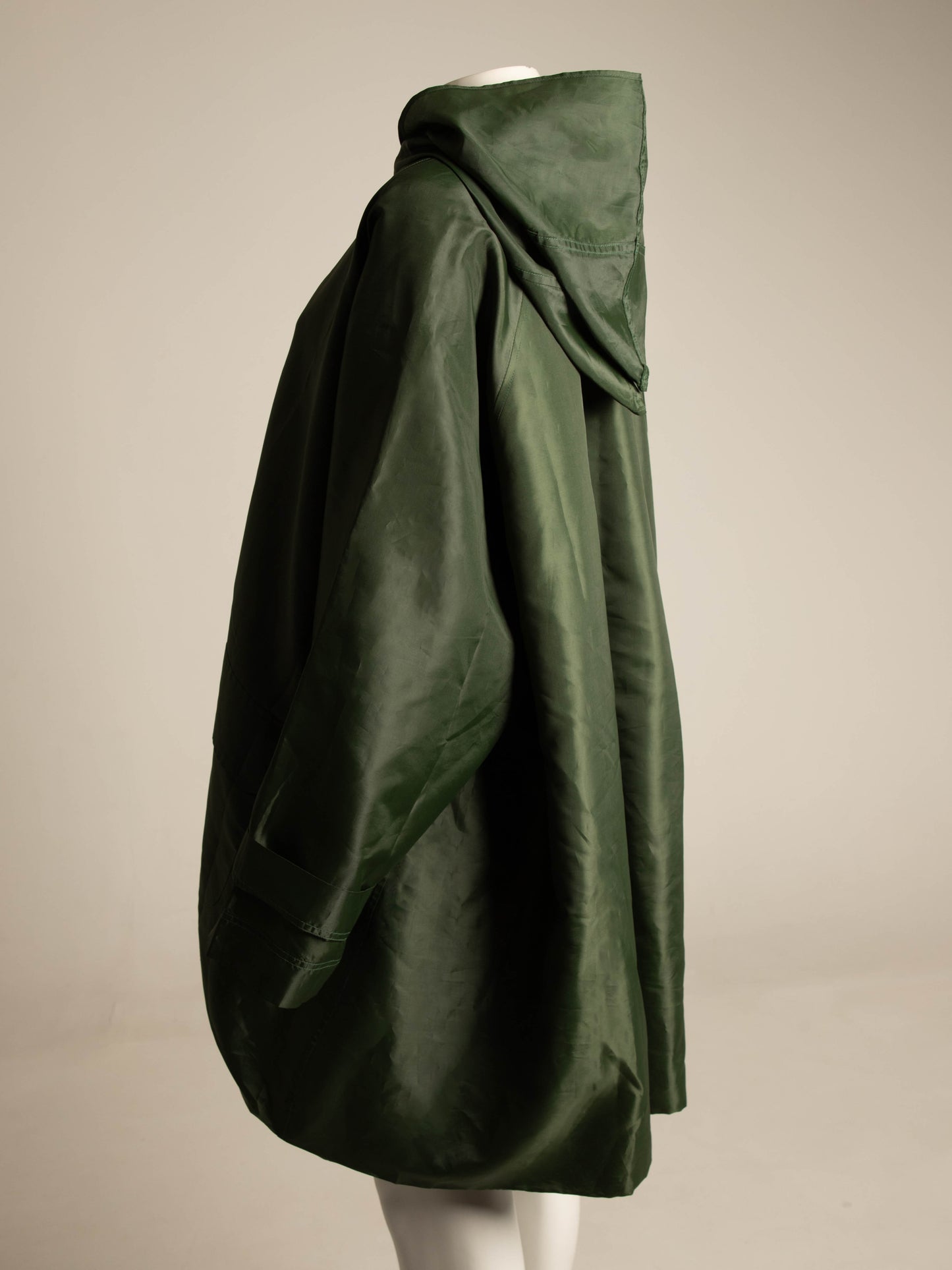 Romeo Gigli - G Gigli Dark Green Jacket with Pointed Hood
