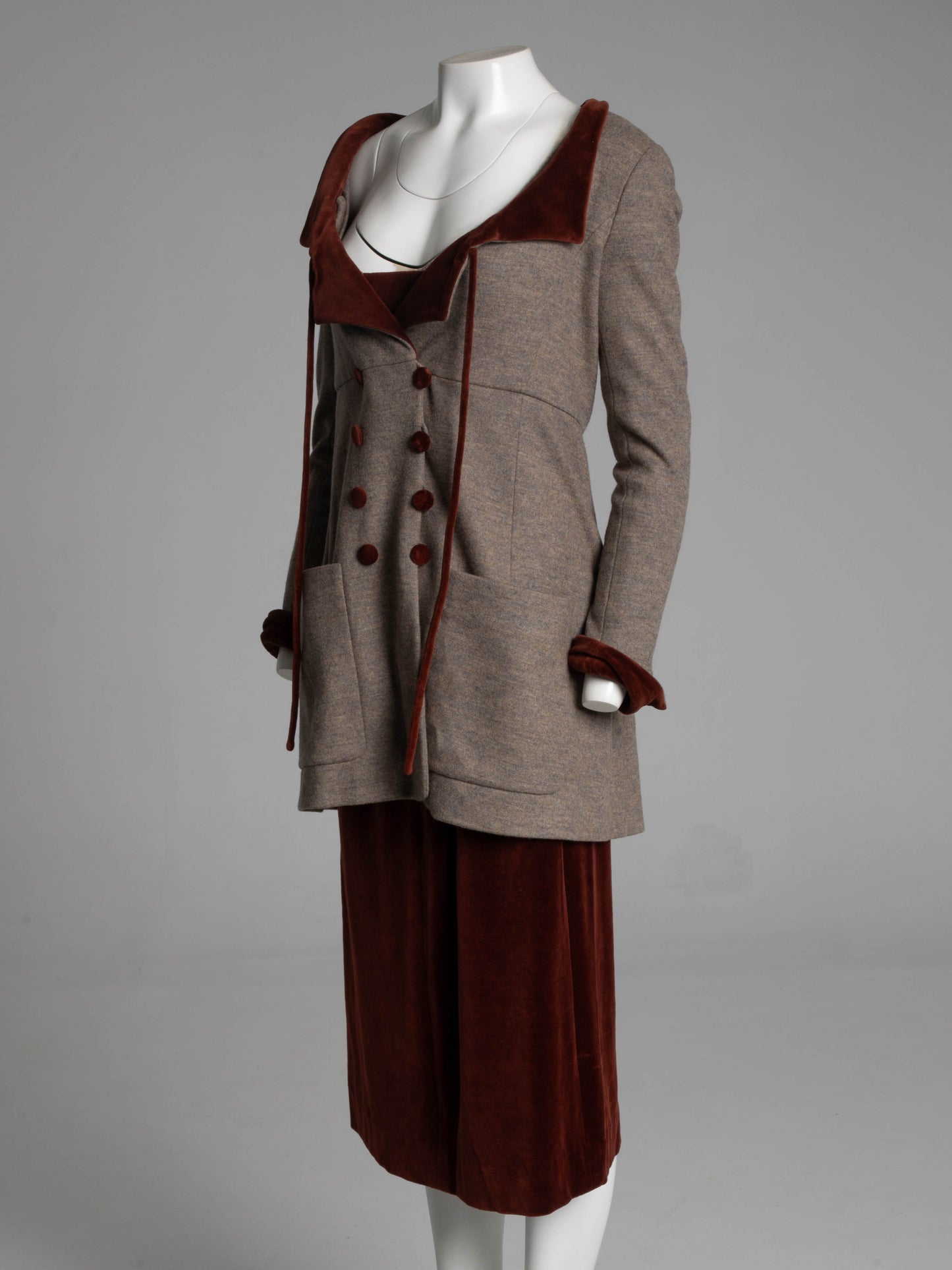 Chloé Karl Lagerfeld A/W93 Velvet Edwardian Inspired Jacket