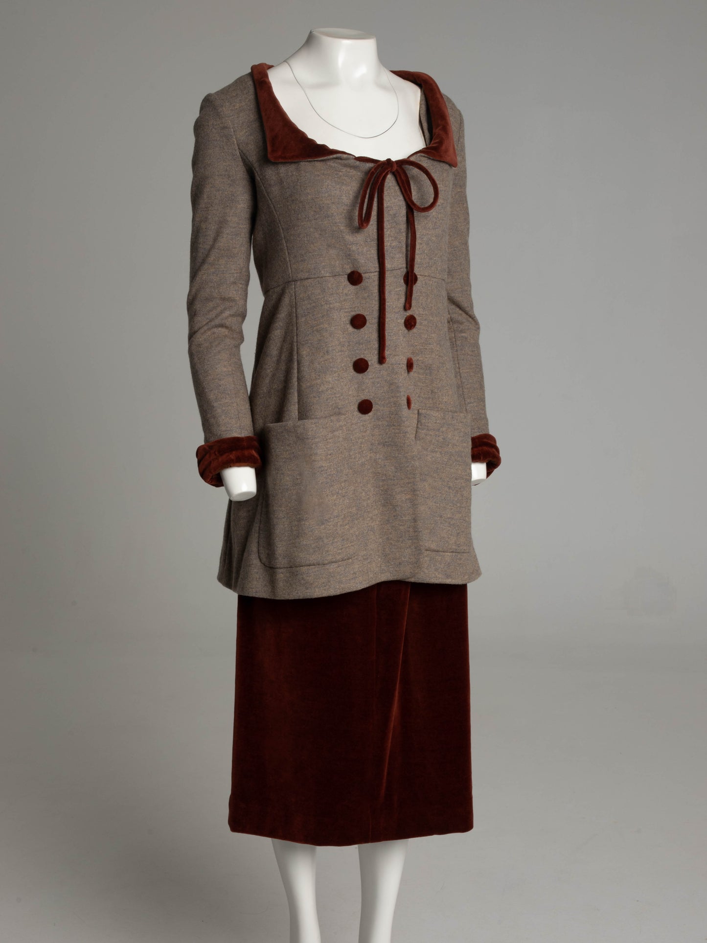 Chloé Karl Lagerfeld A/W93 Velvet Edwardian Inspired Jacket
