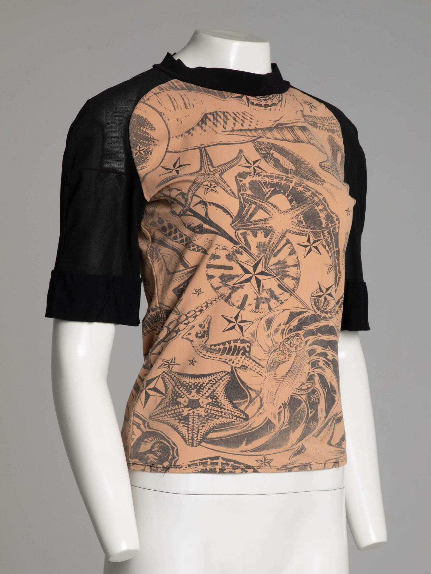 BodyMap 1983 Hilde Smith Seashell Print Top