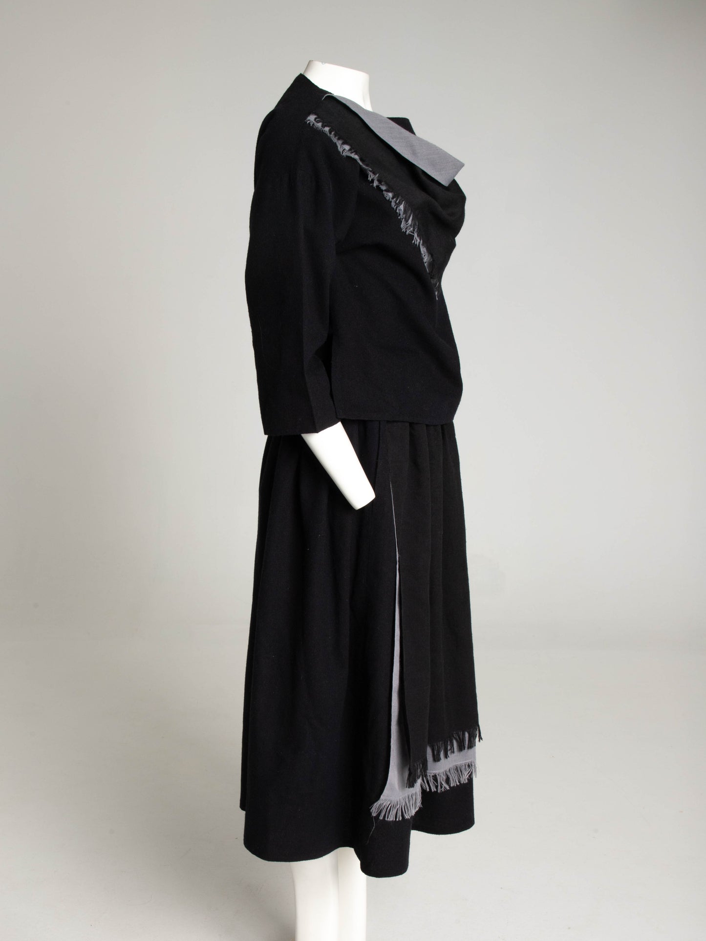 Street Theatre New Romantic Navy Two Piece with Fringe Detail Circa Early 80s