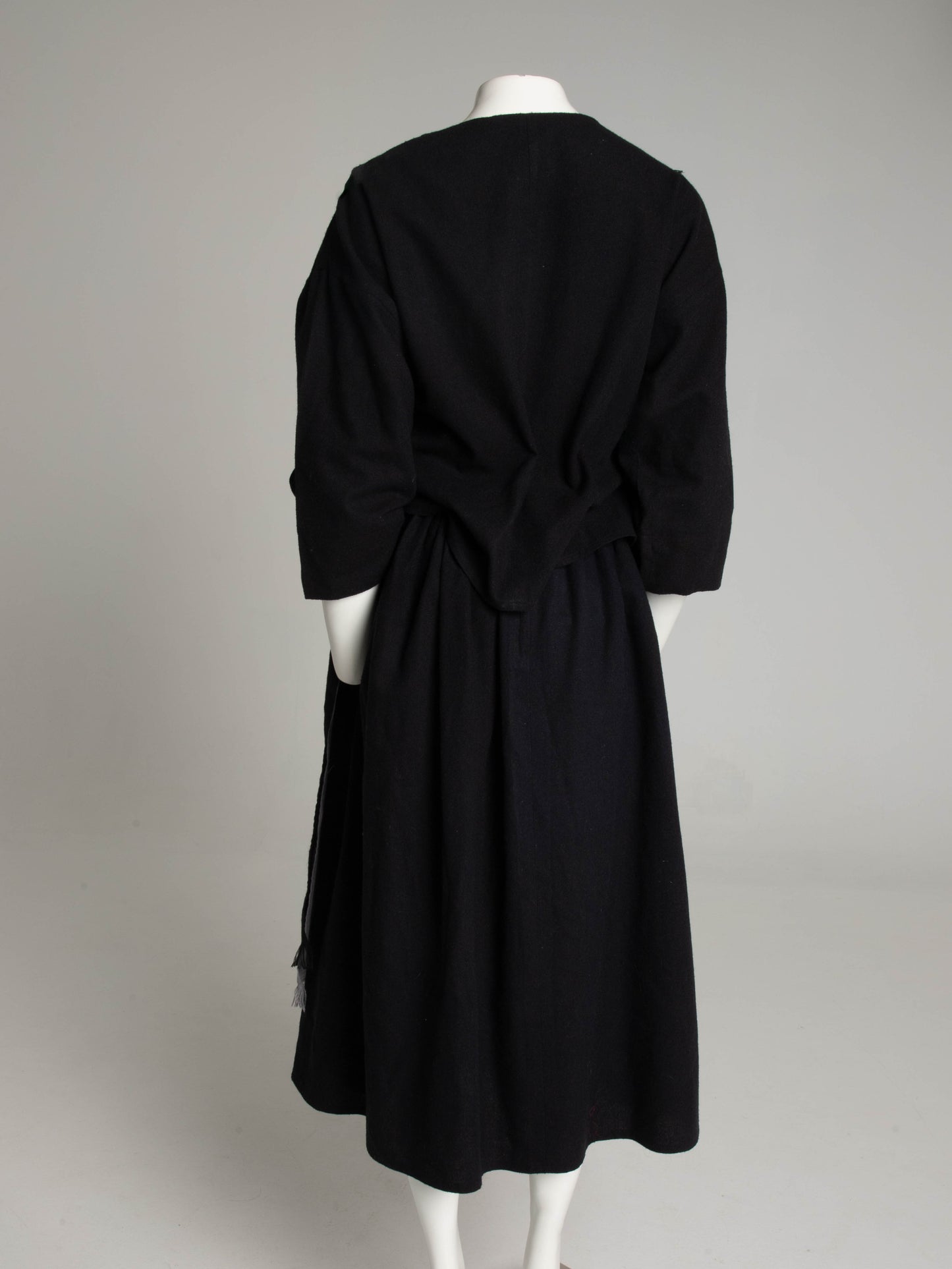Street Theatre New Romantic Navy Two Piece with Fringe Detail Circa Early 80s