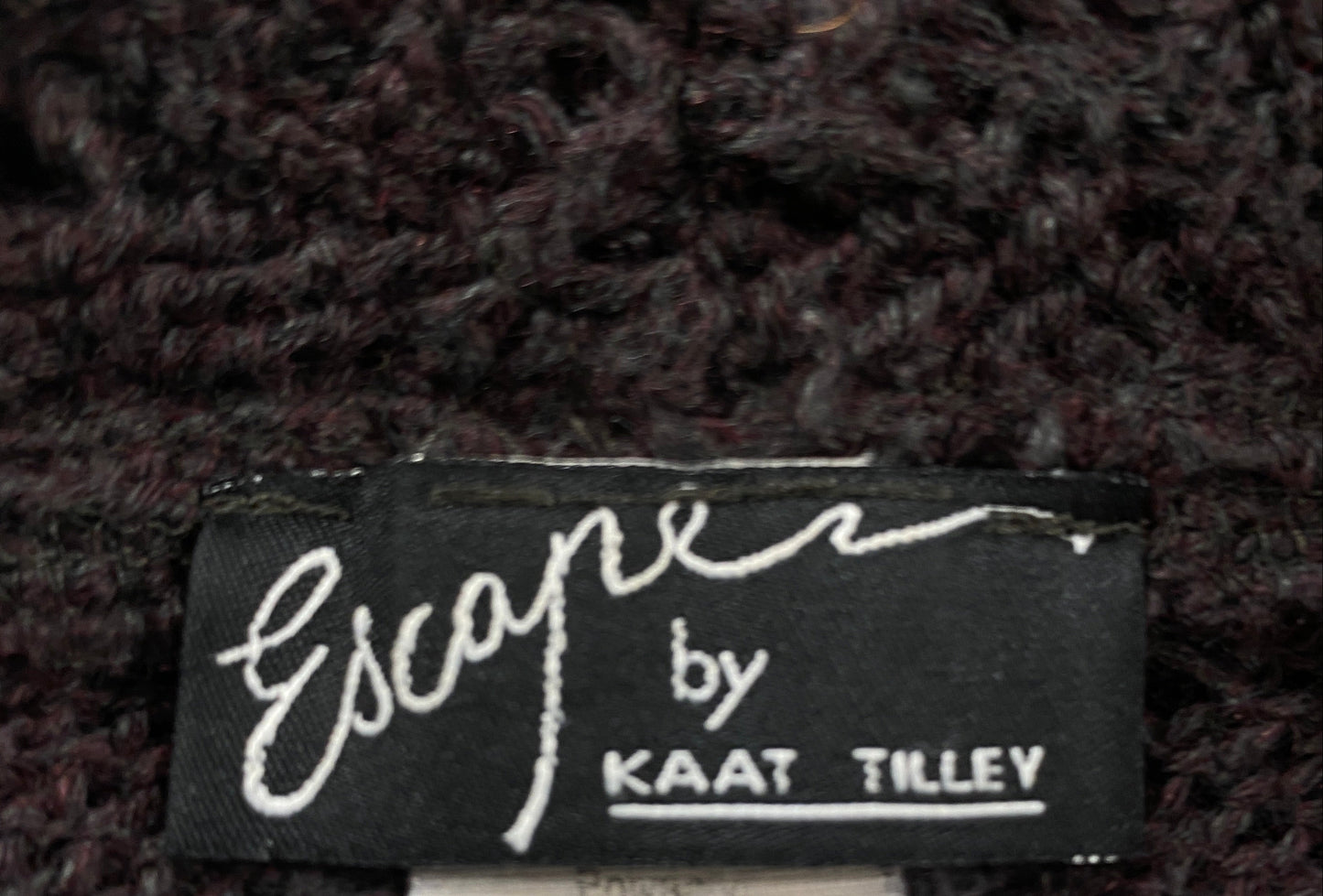 Kaat Tilley Escape Brown Knitted Asymmetric Jacket