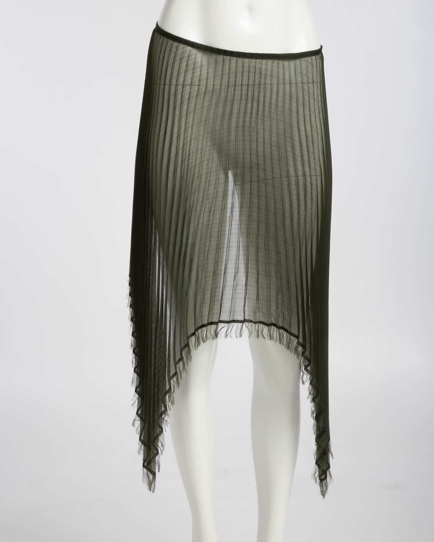 Issey Miyake Seaweed Green Pleated Apron