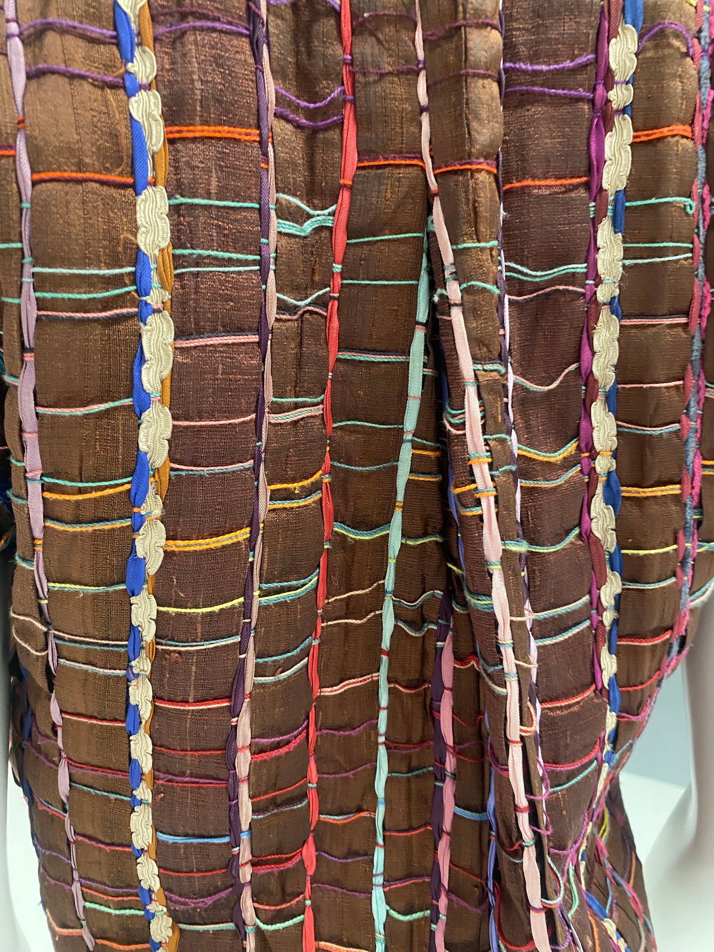 Toni A. Lowenthal Art-to-wear Woven Silk Top