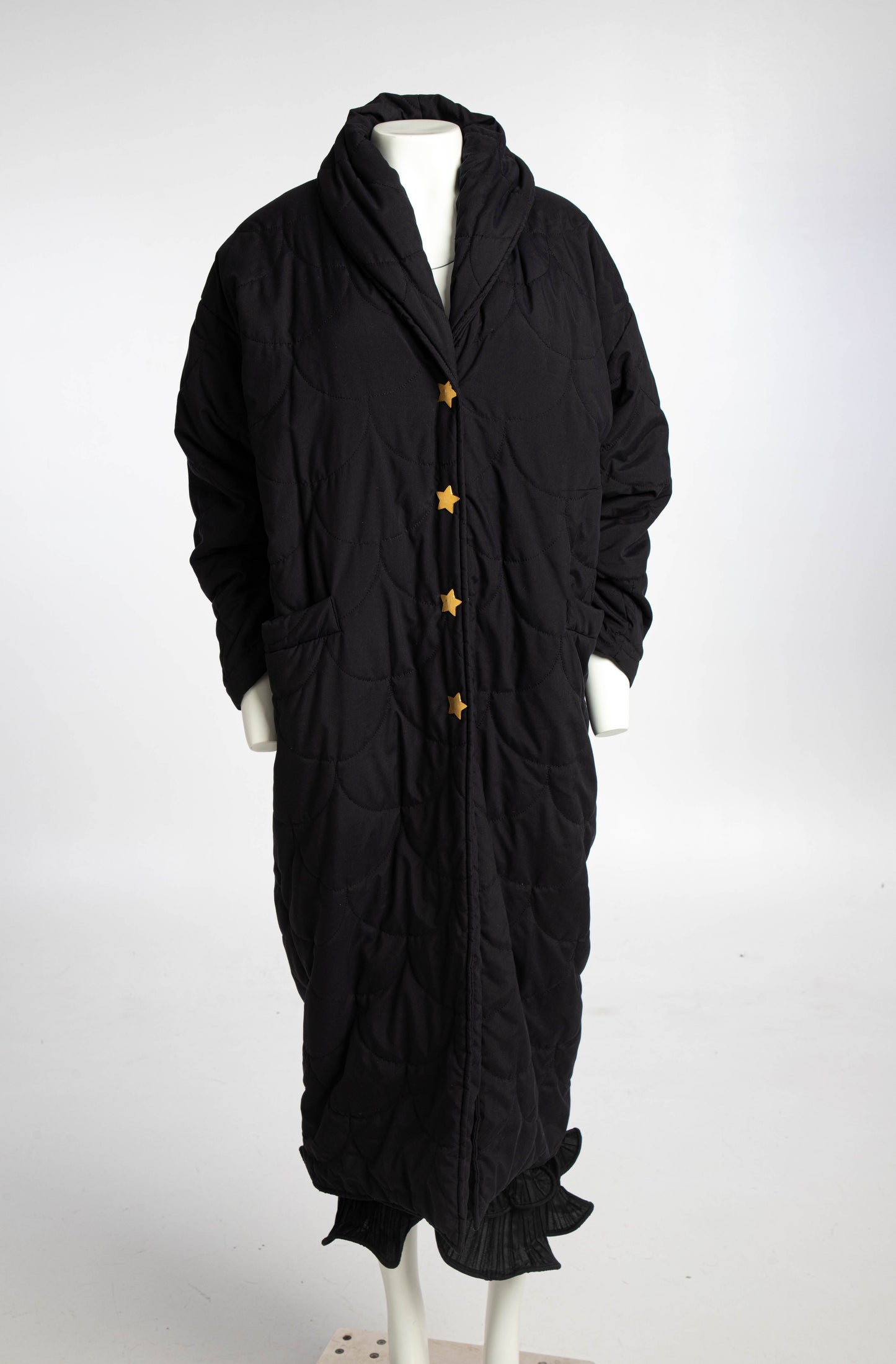 Chantal Thomass Navy Quilted Jacket with Gold Star Closures
