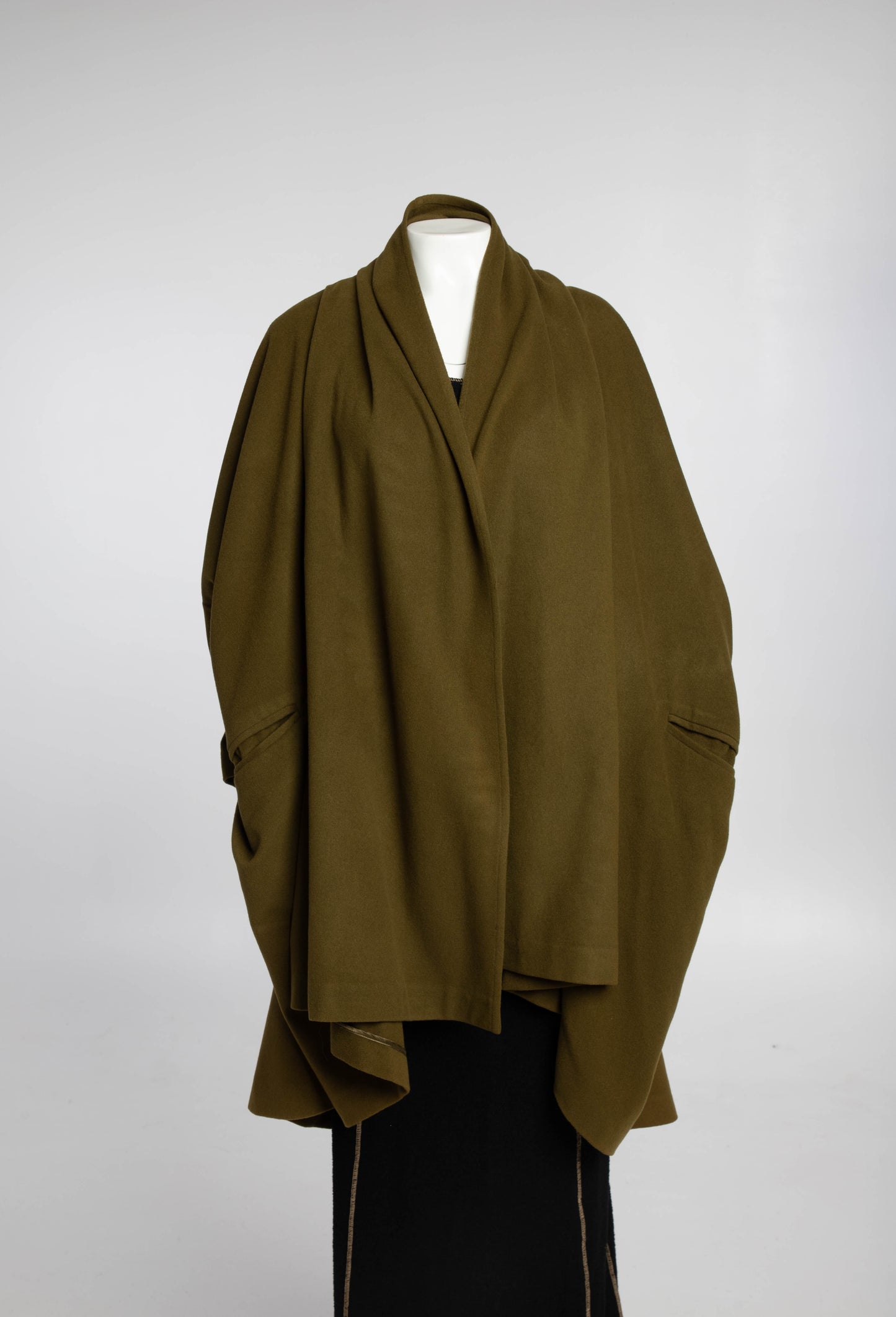 Dolce & Gabbana A/W 1990 Khaki Wool Coat