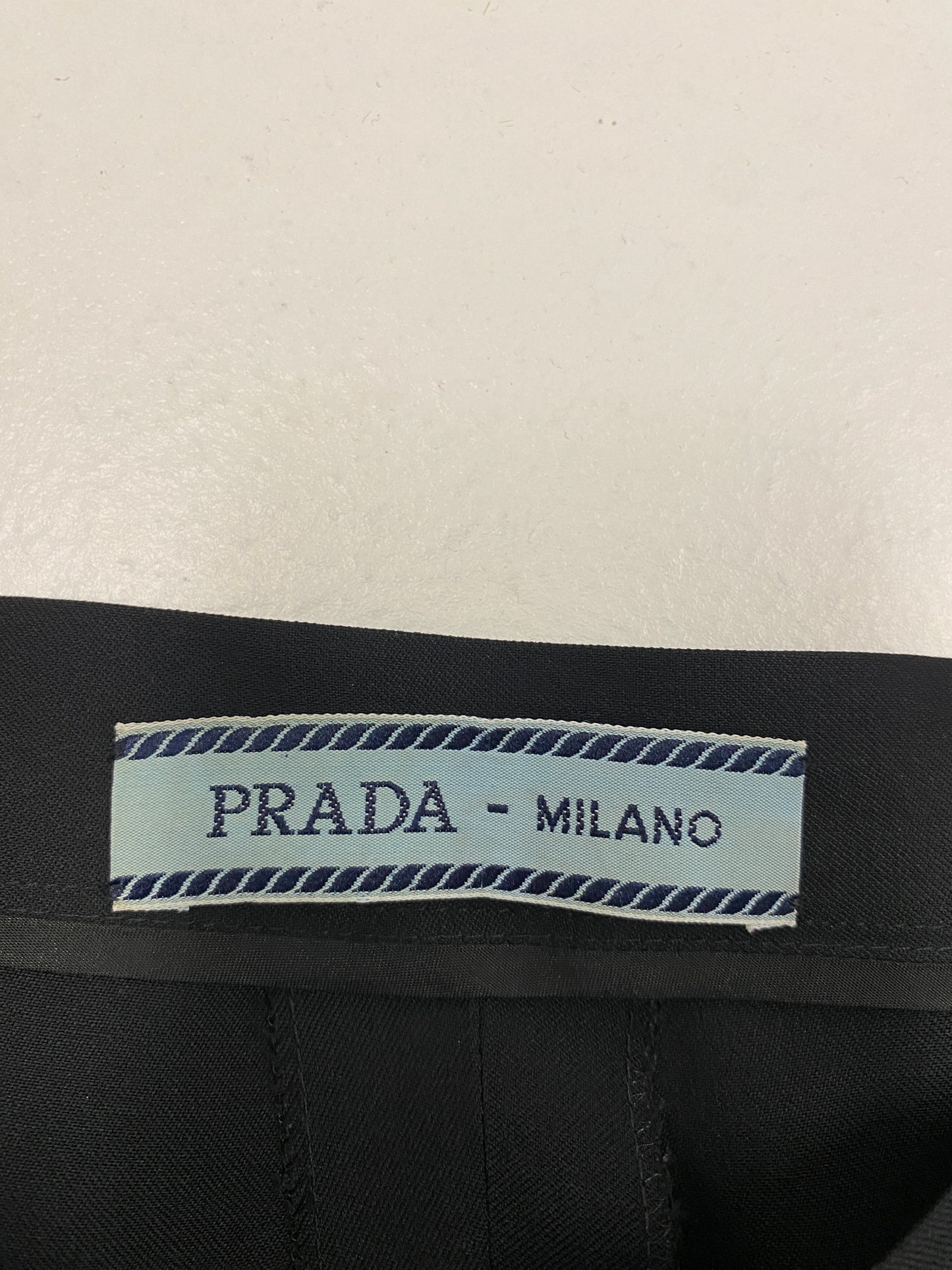 Prada Early 90s Black Wool Trouser
