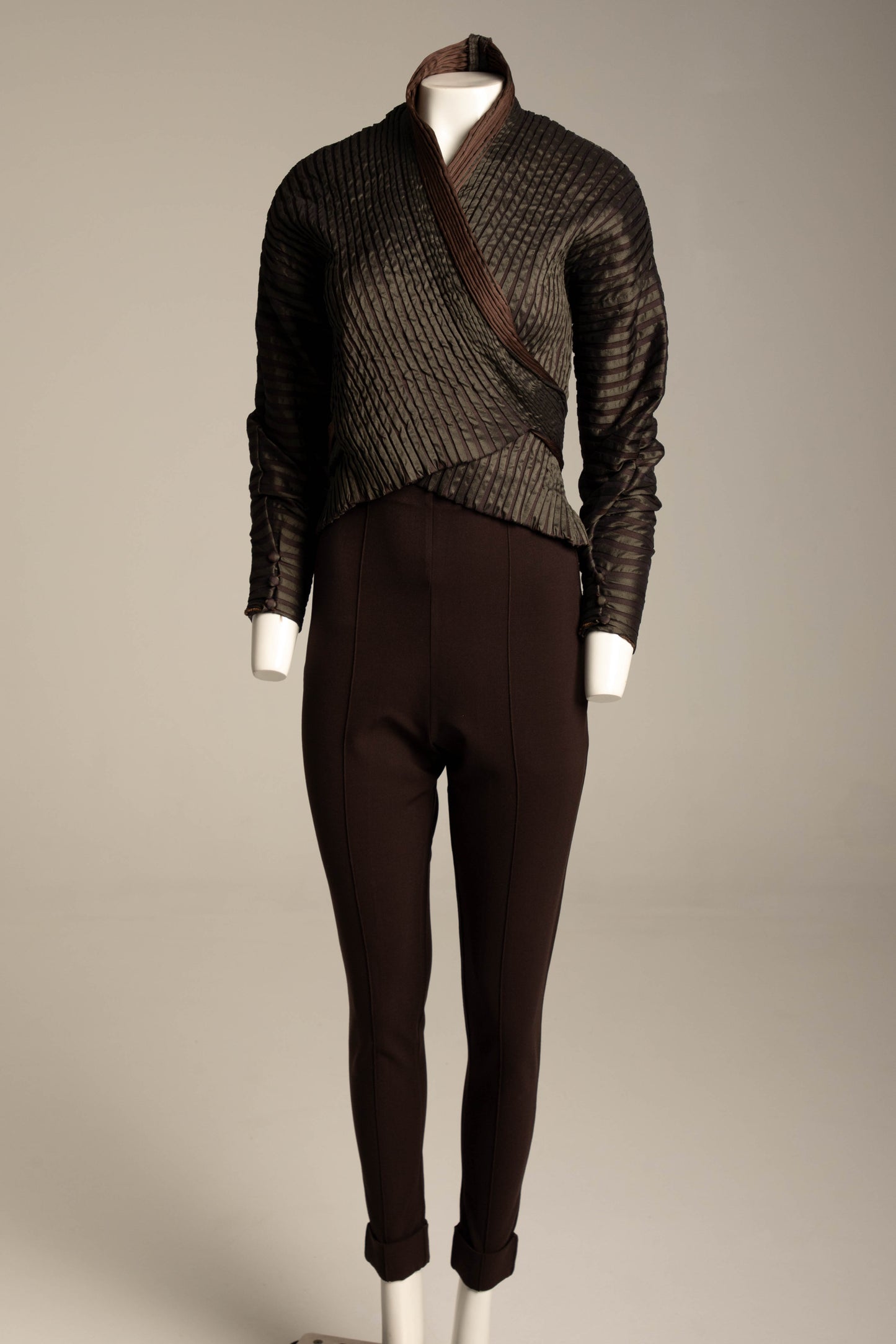 Romeo Gigli A/W 1990 Brown High Waisted Trousers