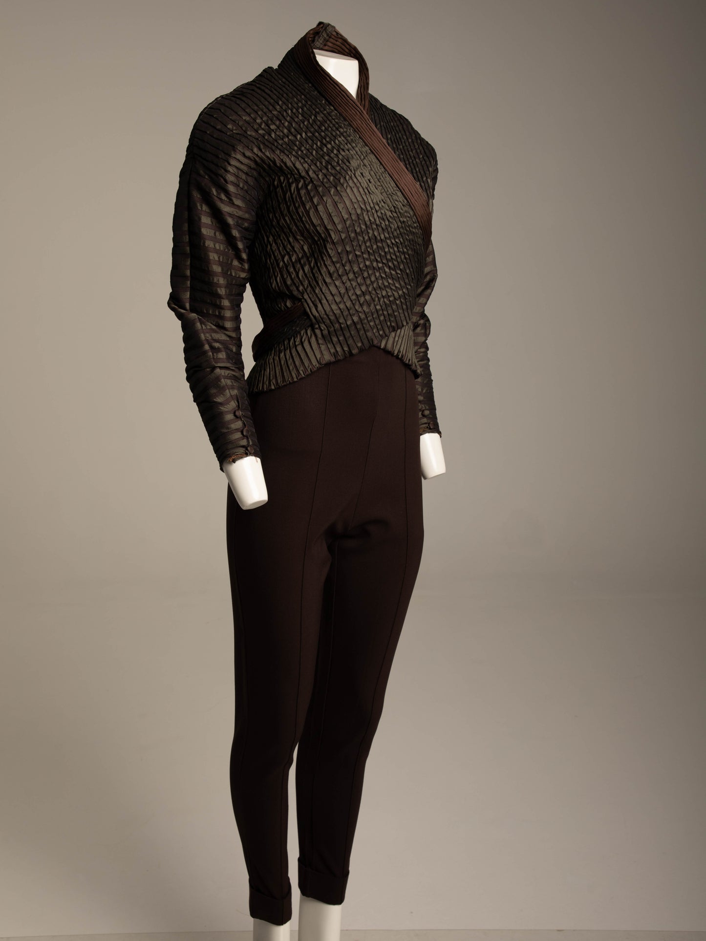 Romeo Gigli A/W 1990 Brown High Waisted Trousers