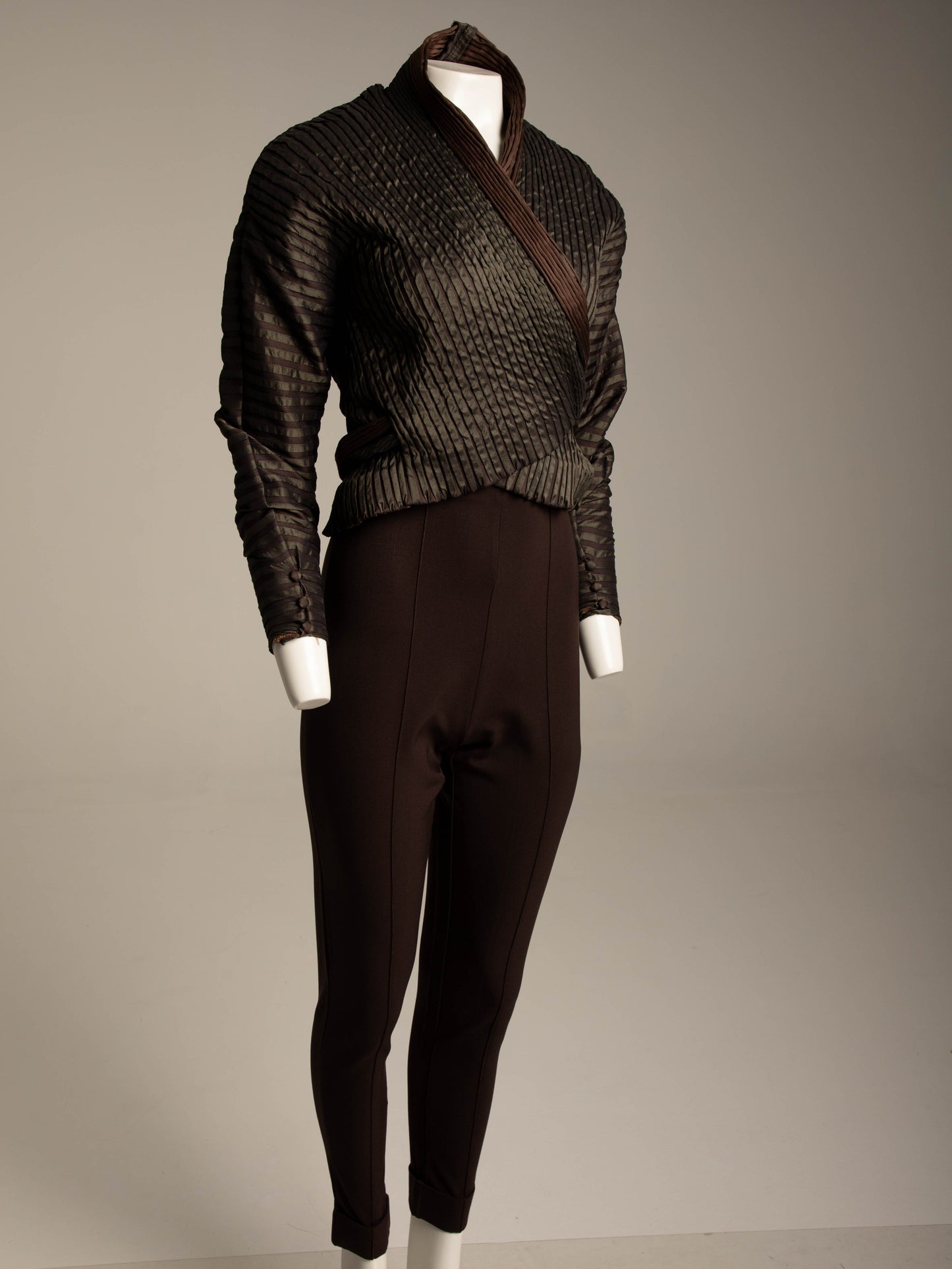 Romeo Gigli A/W 1990 Brown High Waisted Trousers