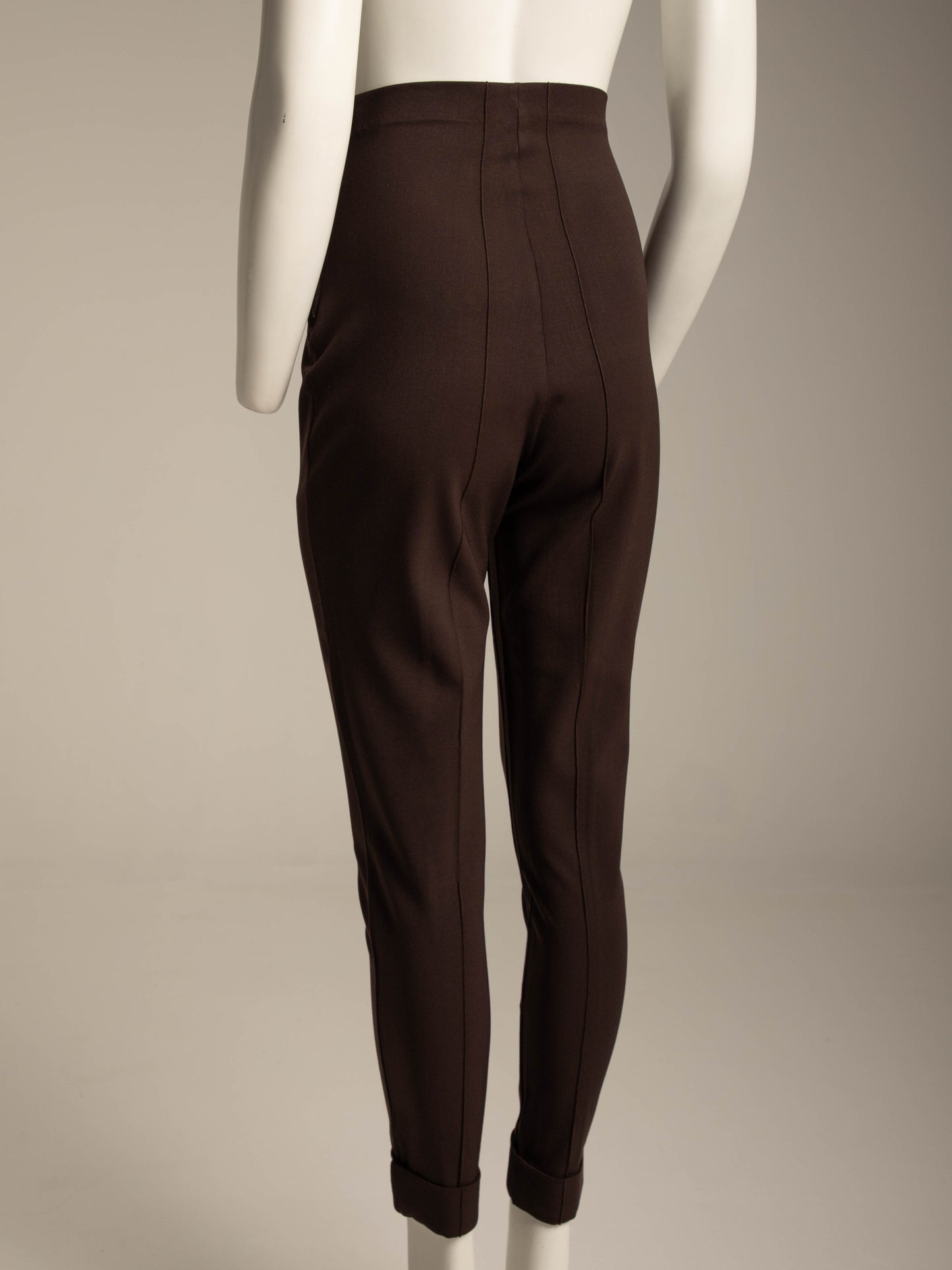 Romeo Gigli A/W 1990 Brown High Waisted Trousers