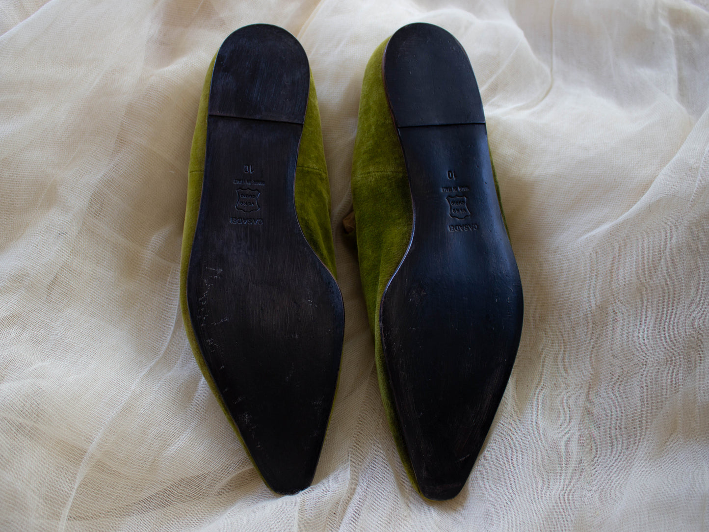 Romeo Gigli Casadei Green Velvet Furlane