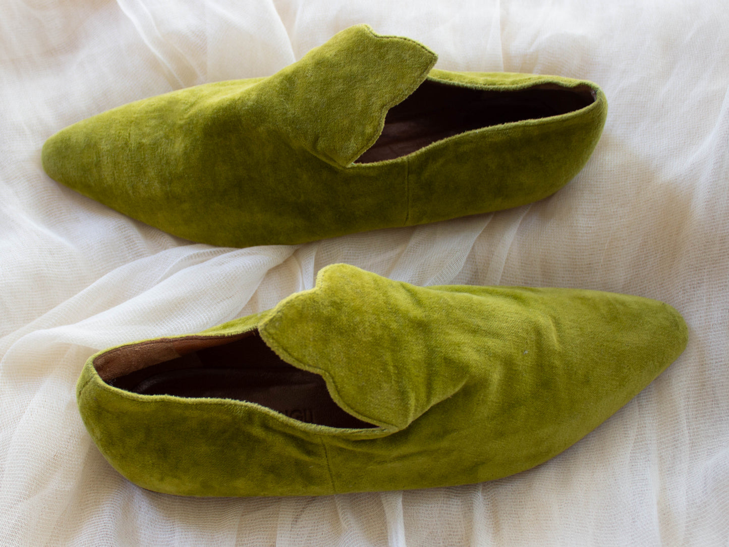 Romeo Gigli Casadei Green Velvet Furlane