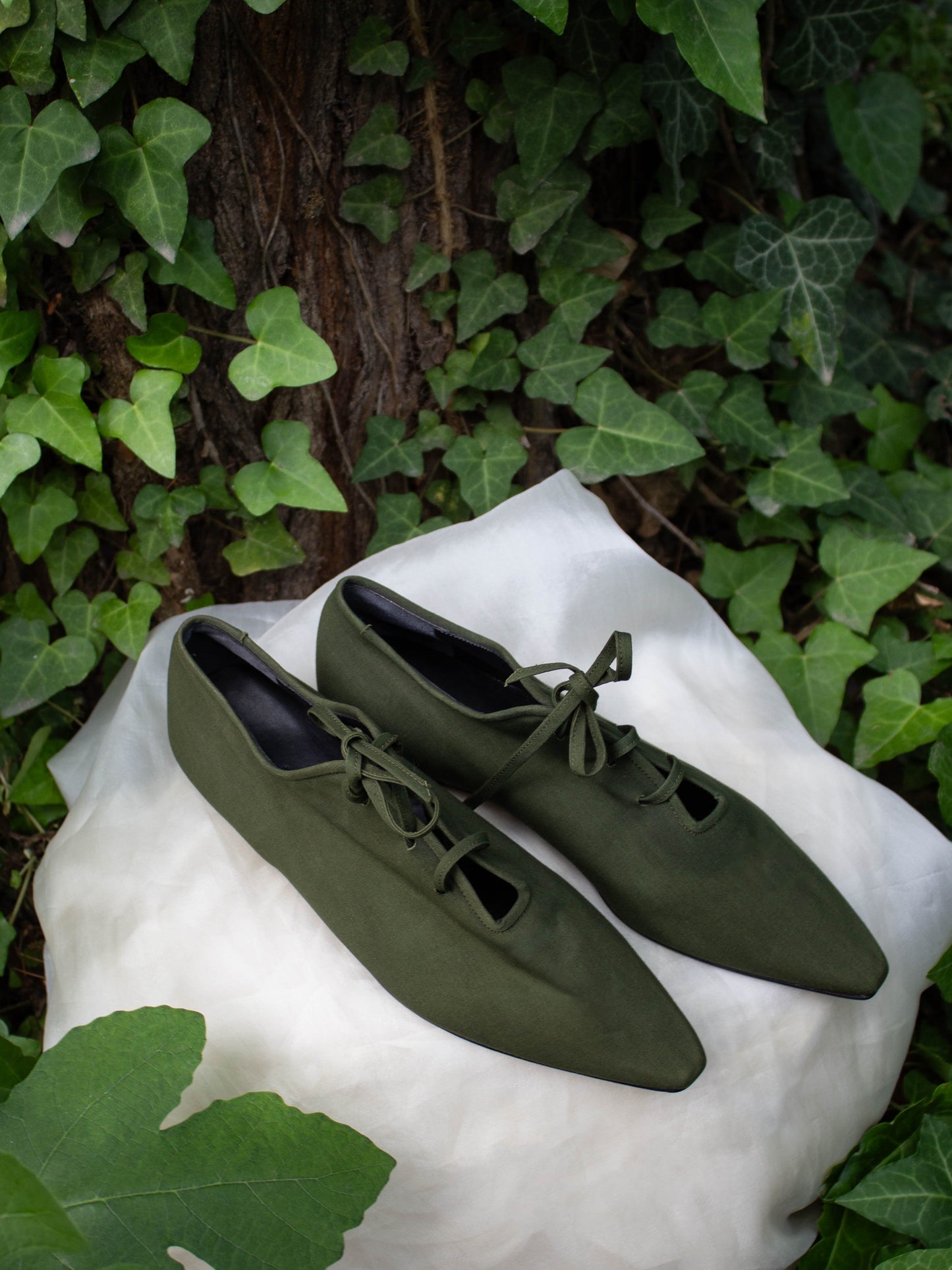 Romeo Gigli Casadei 1990 Green Lace Up Shoes