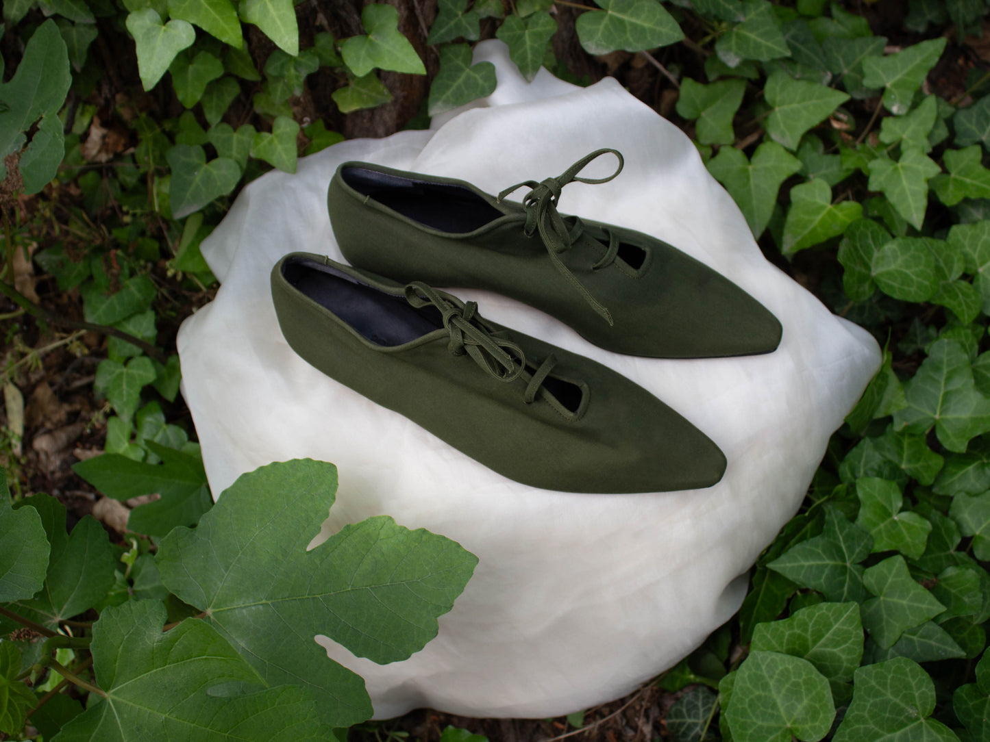 Romeo Gigli Casadei 1990 Green Lace Up Shoes