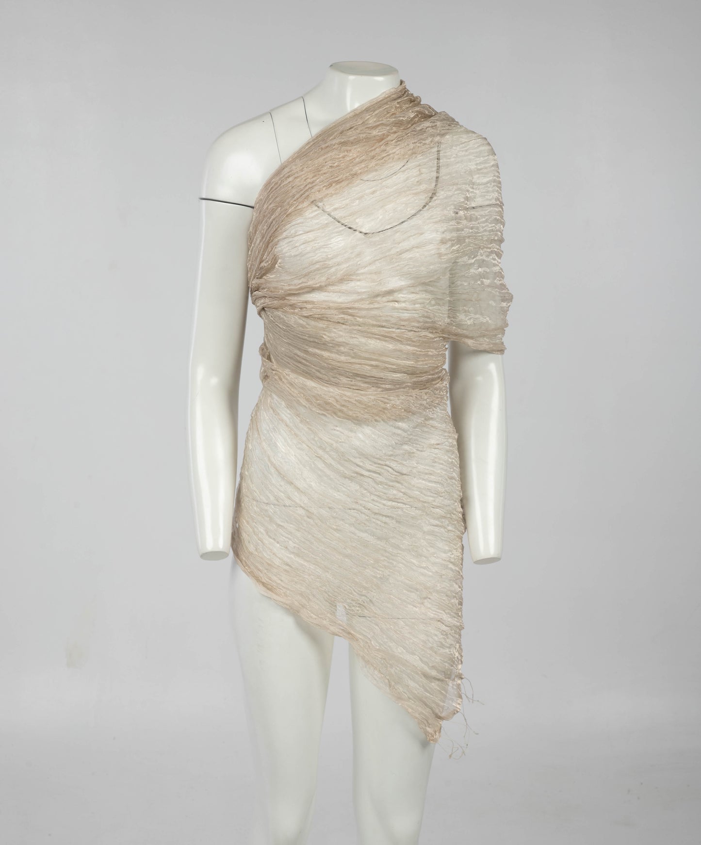 Golden Silk Metal Voile Shawl