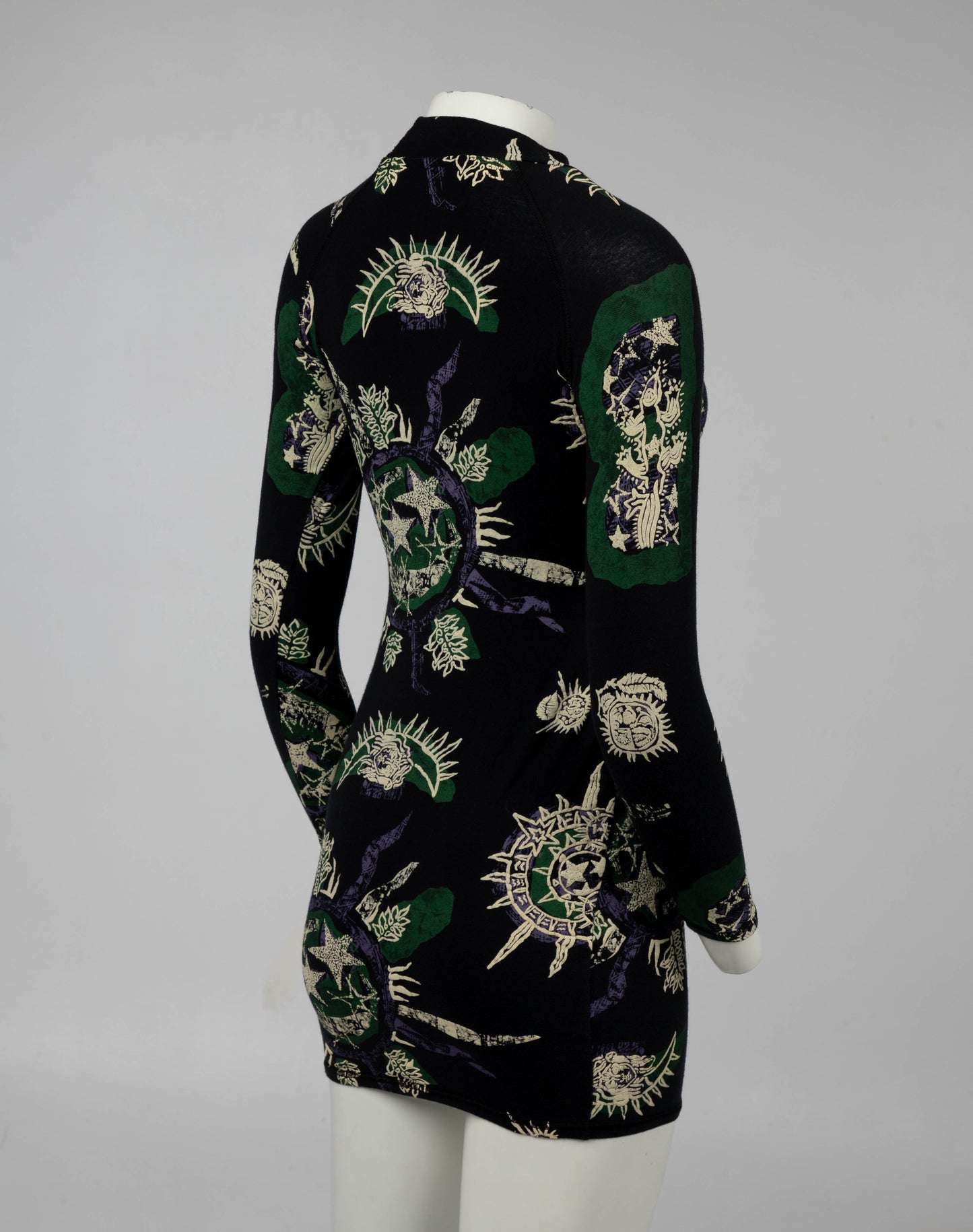 Cocky's Shed 80s Nottingham Label Print Dress